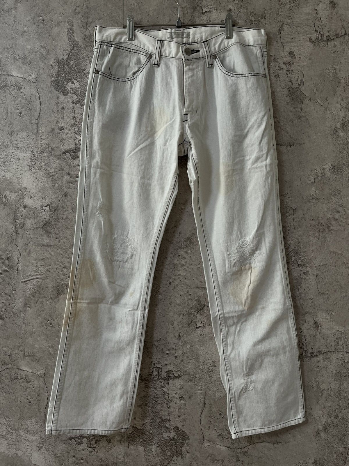 Number(N)ine 02ss ホワイトデニム Number (N)ine Number (N)ine 2002SS “MODERN AGE” White Denim Pants