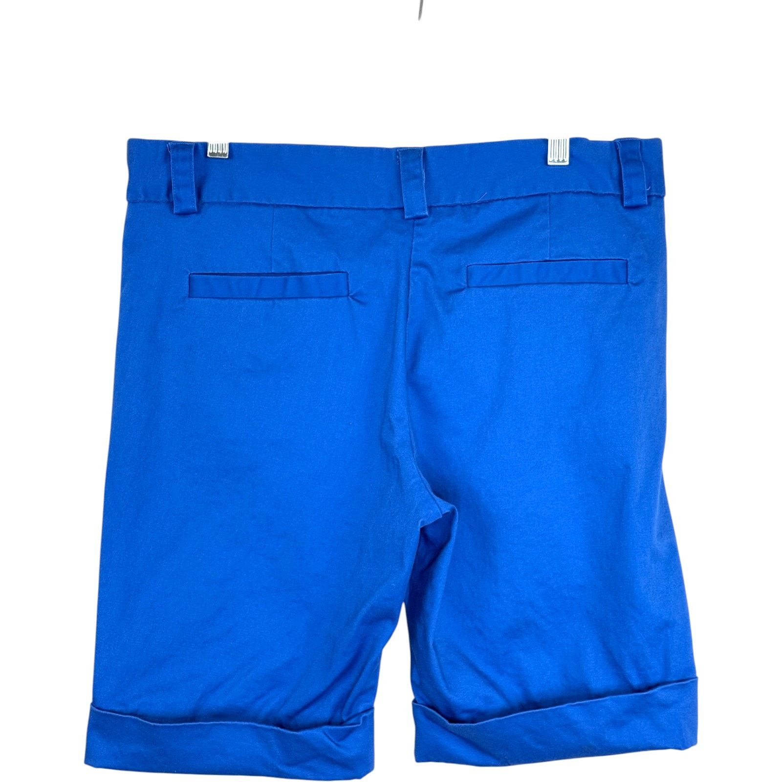 Other The Limited Shorts Size 12 Blue Cuffed Cotton Blend Stretch Size 34" / US 12 / IT 48 - 4 Thumbnail