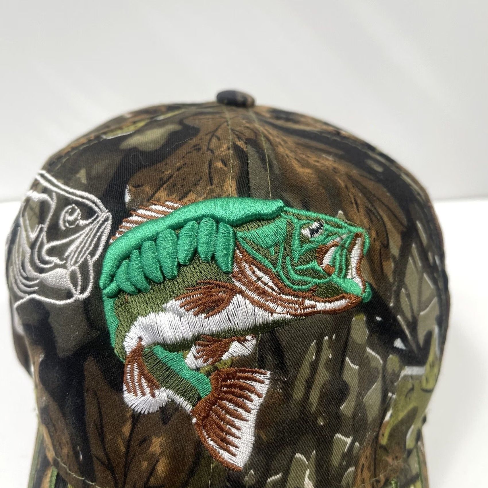 Vintage Unbranded Hat Adult Camouflage Adjustable StrapBack Cap Kiss My Bass Fishing - Vintage Size ONE SIZE - 2 Thumbnail