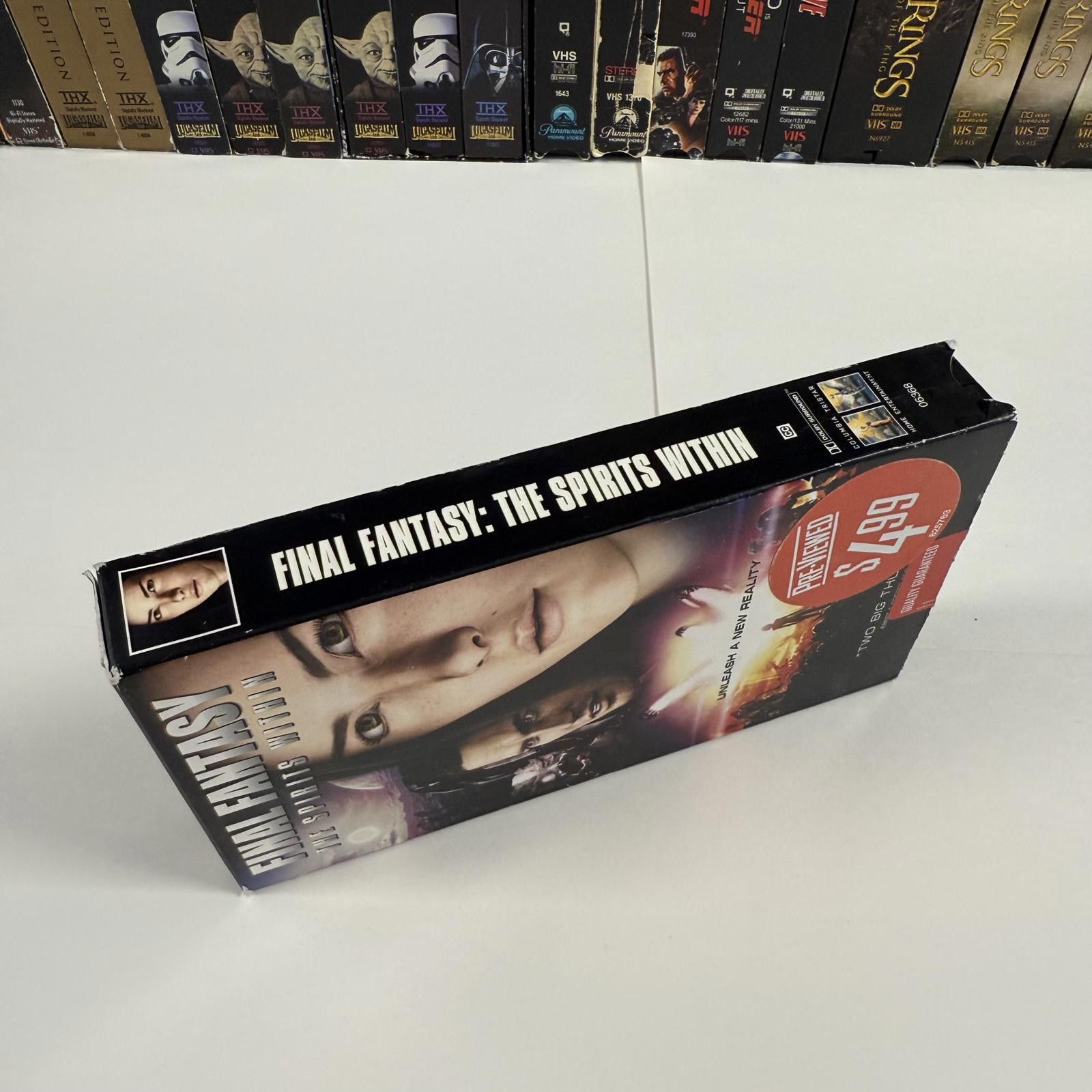 Designer Final Fantasy The Spirits Within VHS 2001 w/ Blockbuster Tag Size ONE SIZE - 8 Thumbnail