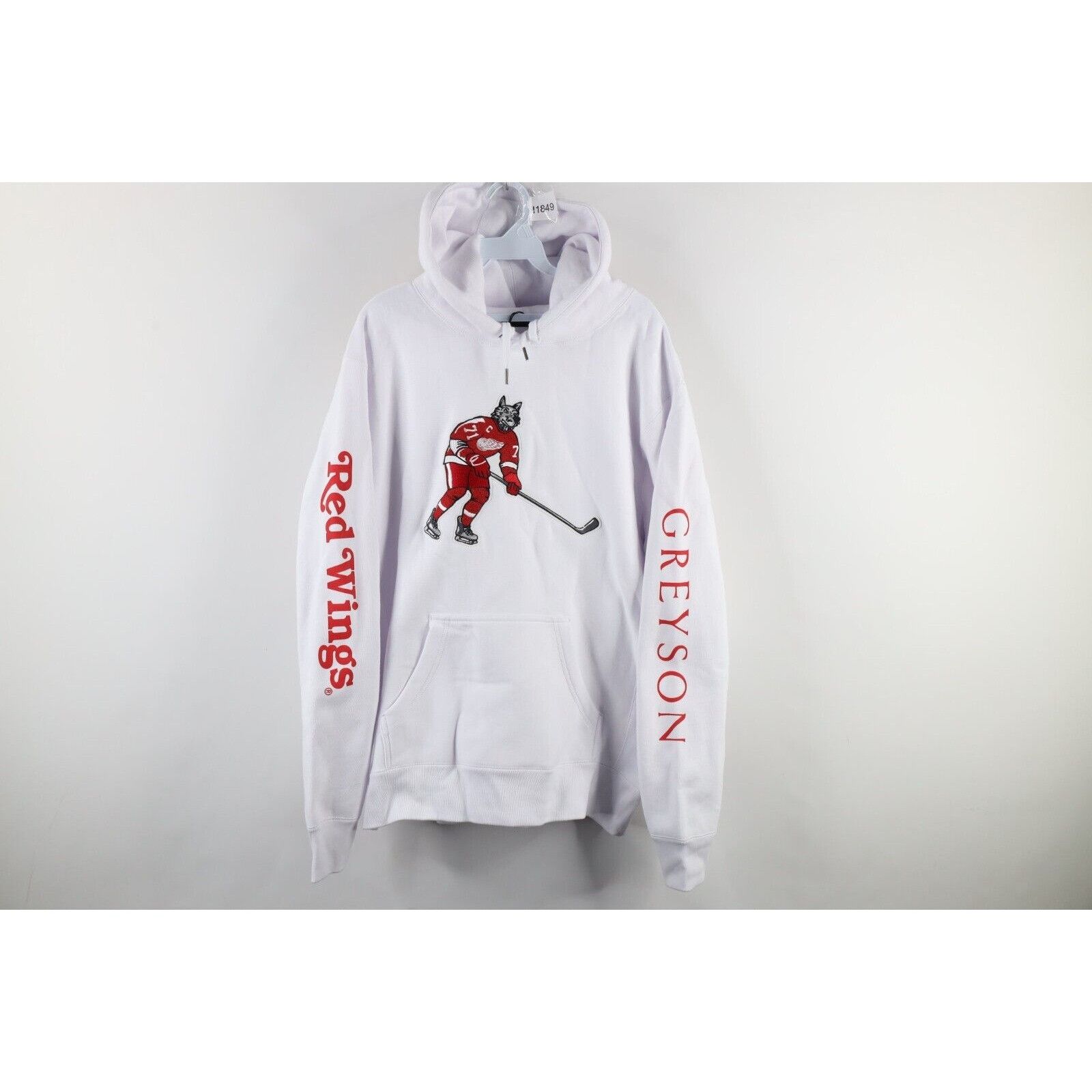 Vintage New Greyson x Detroit Red Wings Hockey Larkin Hoodie Size US M / EU 48-50 / 2 - 1 Thumbnail