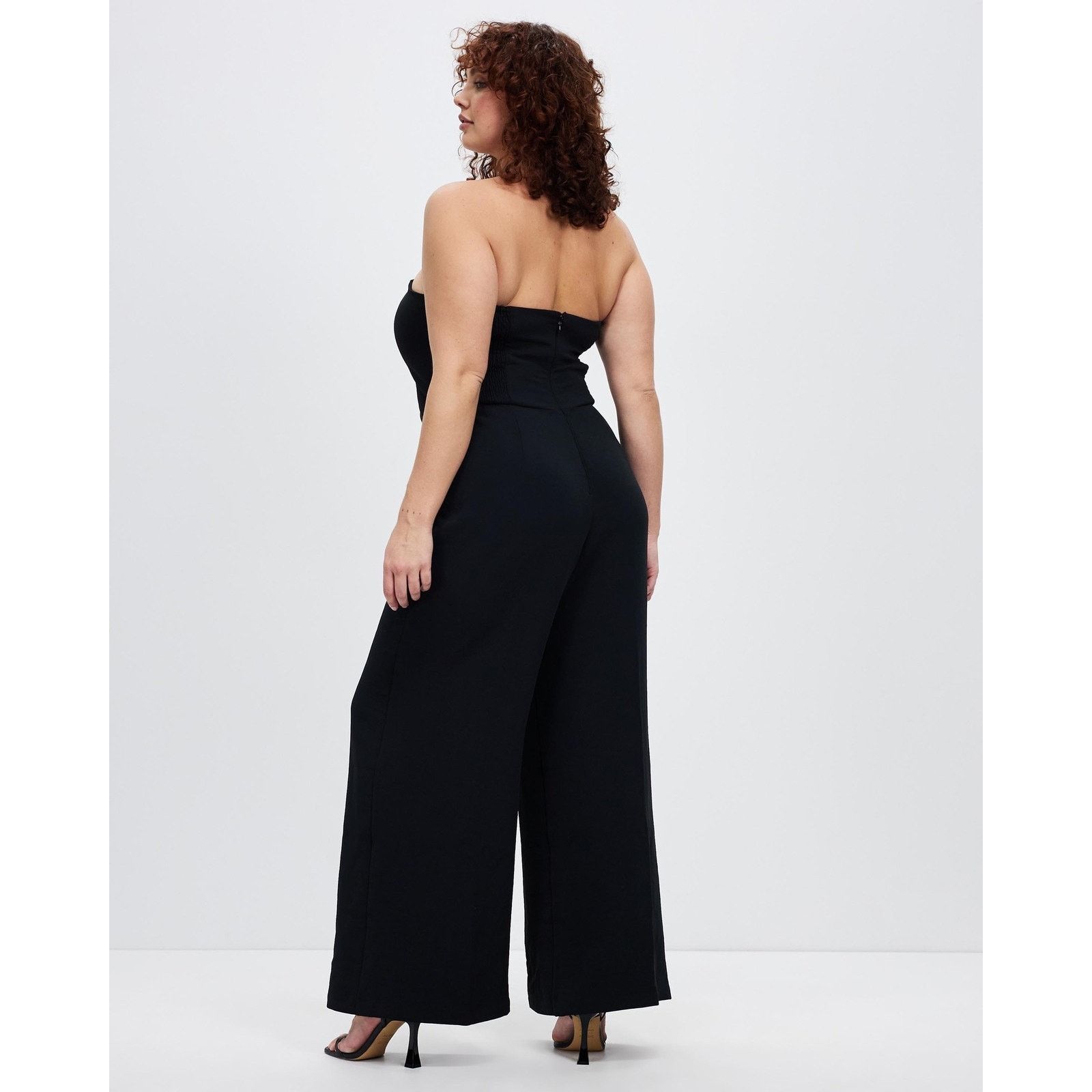 Abercrombie & Fitch NEW Abercrombie & Fitch StraplessCrepe Jumpsuit Black Size 38" / US 16 / IT 52 - 3 Thumbnail