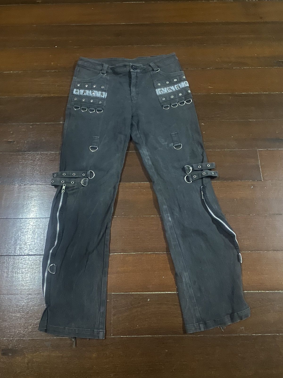 Hysteric Glamour rare punk rave zipper studded punk design Size US 31 - 4 Thumbnail