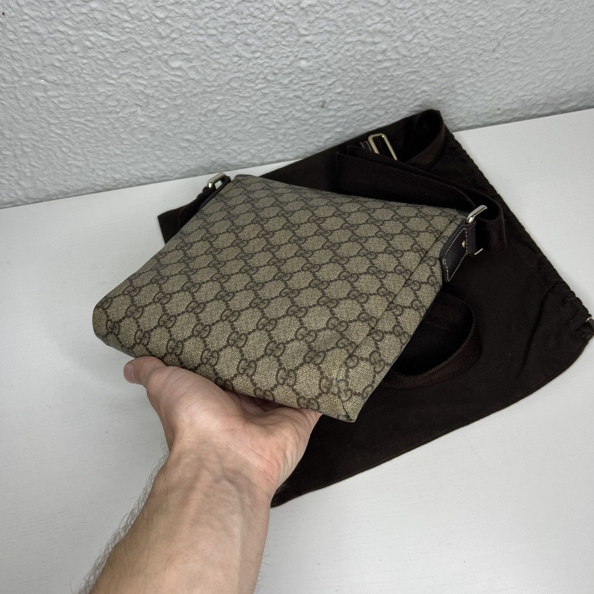 Gucci Gucci Messenger Bag Monogram GG Crossbody Shoulder Satchel Size ONE SIZE - 5 Thumbnail
