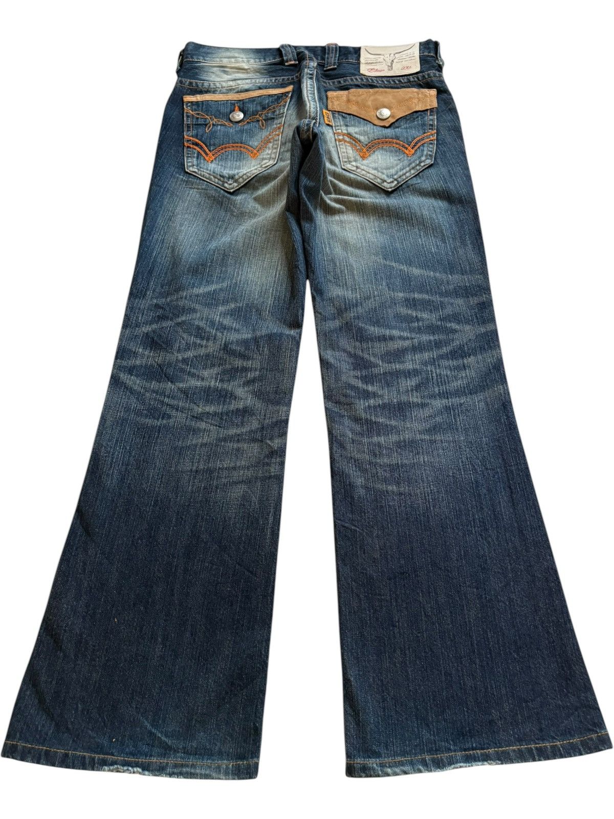 Edwin × Japanese Brand Exclusive Vintage Edwin XV Rusty Wash Bootcut Flare Jeans Size US 31 - 2 Thumbnail