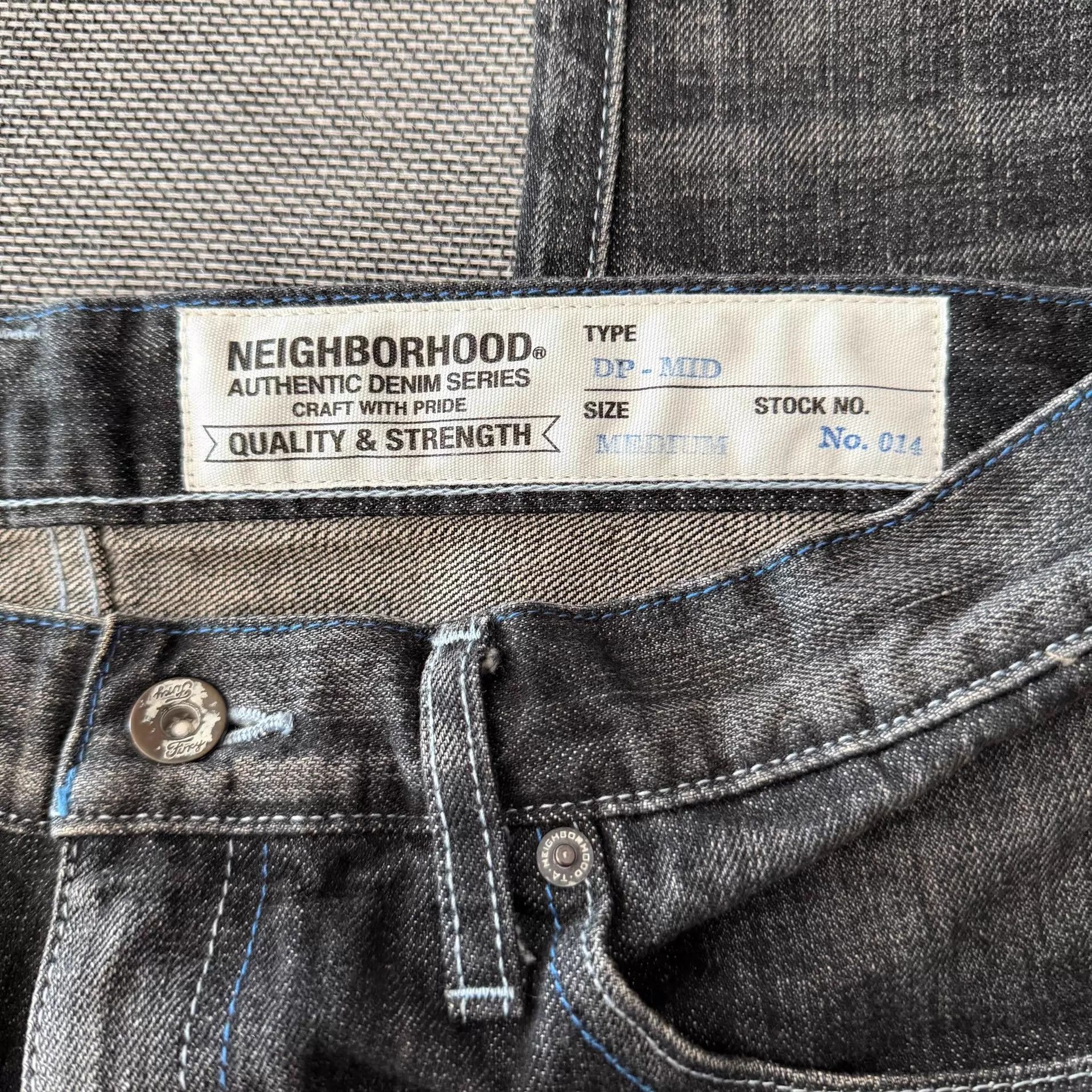 Neighborhood Neighborhood 14AW Slim Straight Black Distressed Denim Size US 32 / EU 48 - 8 Thumbnail