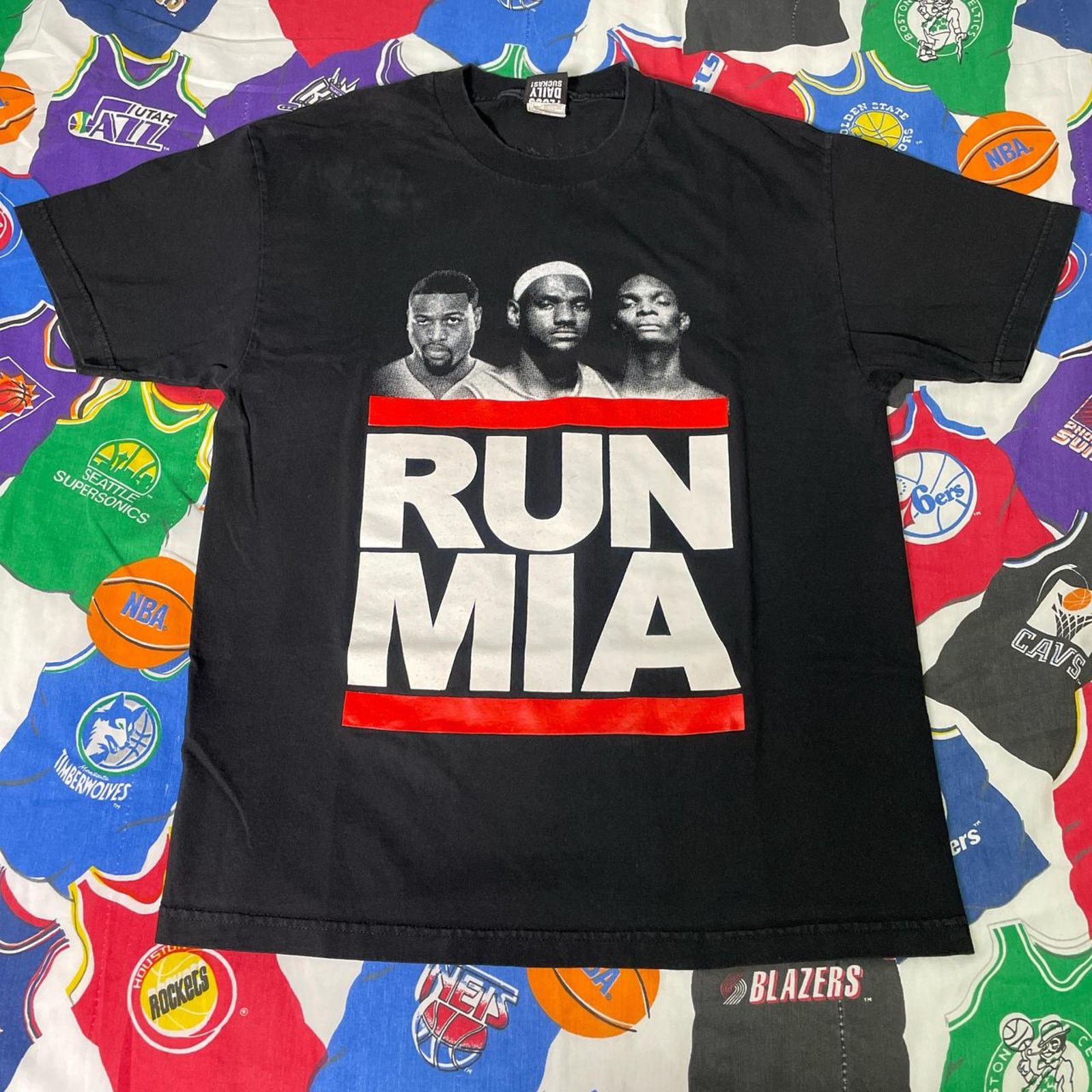 NBA NBA Big 3 Miami Heat LeBron James Dwayne Wade Chris Bosh Tee Size US L / EU 52-54 / 3 - 1 Thumbnail