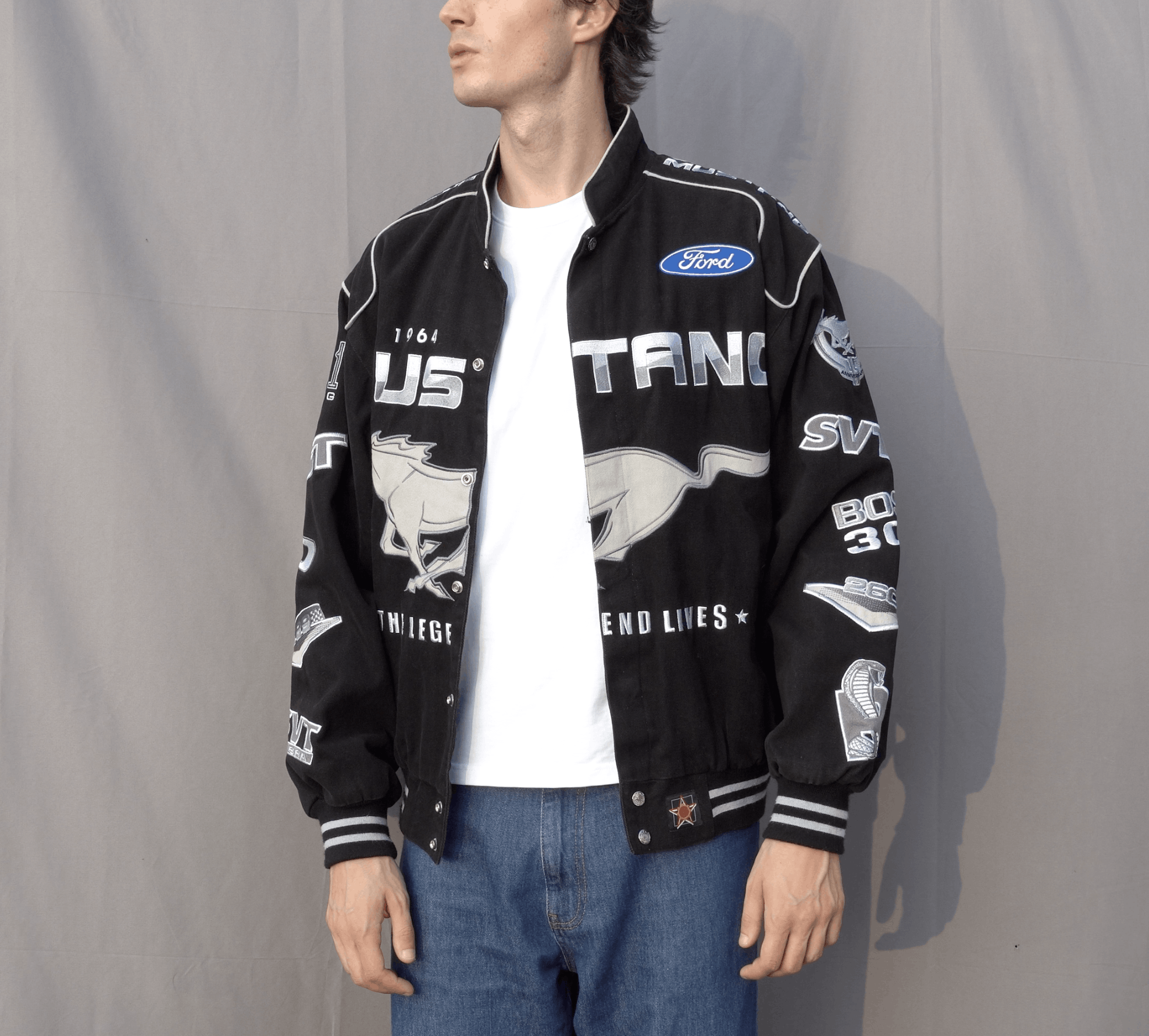 Mustang × NASCAR × Vintage NASCAR Mustang jacket 🐎🏎️ Size US M / EU 48-50 / 2 - 2 Thumbnail
