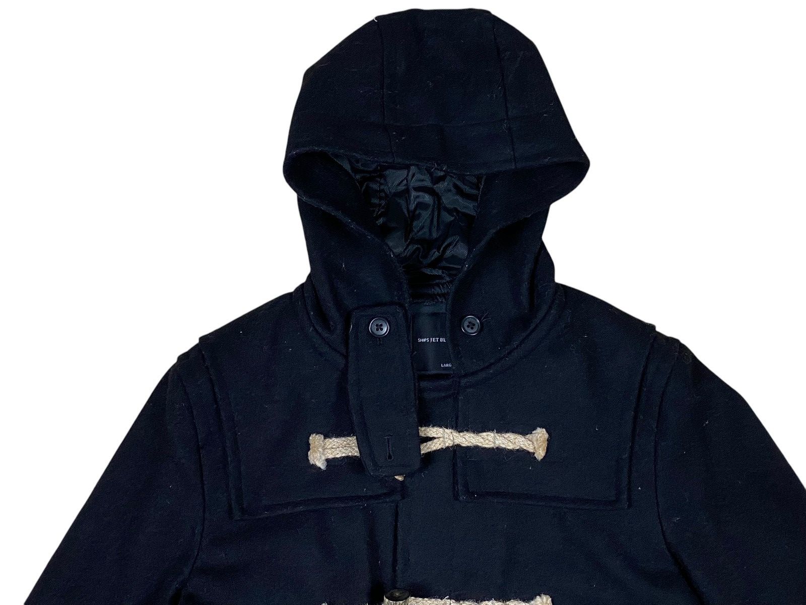 Japanese Brand × Ships Jet Blue Ship Jet Blue Wool Jacket Duffle Size US L / EU 52-54 / 3 - 3 Thumbnail
