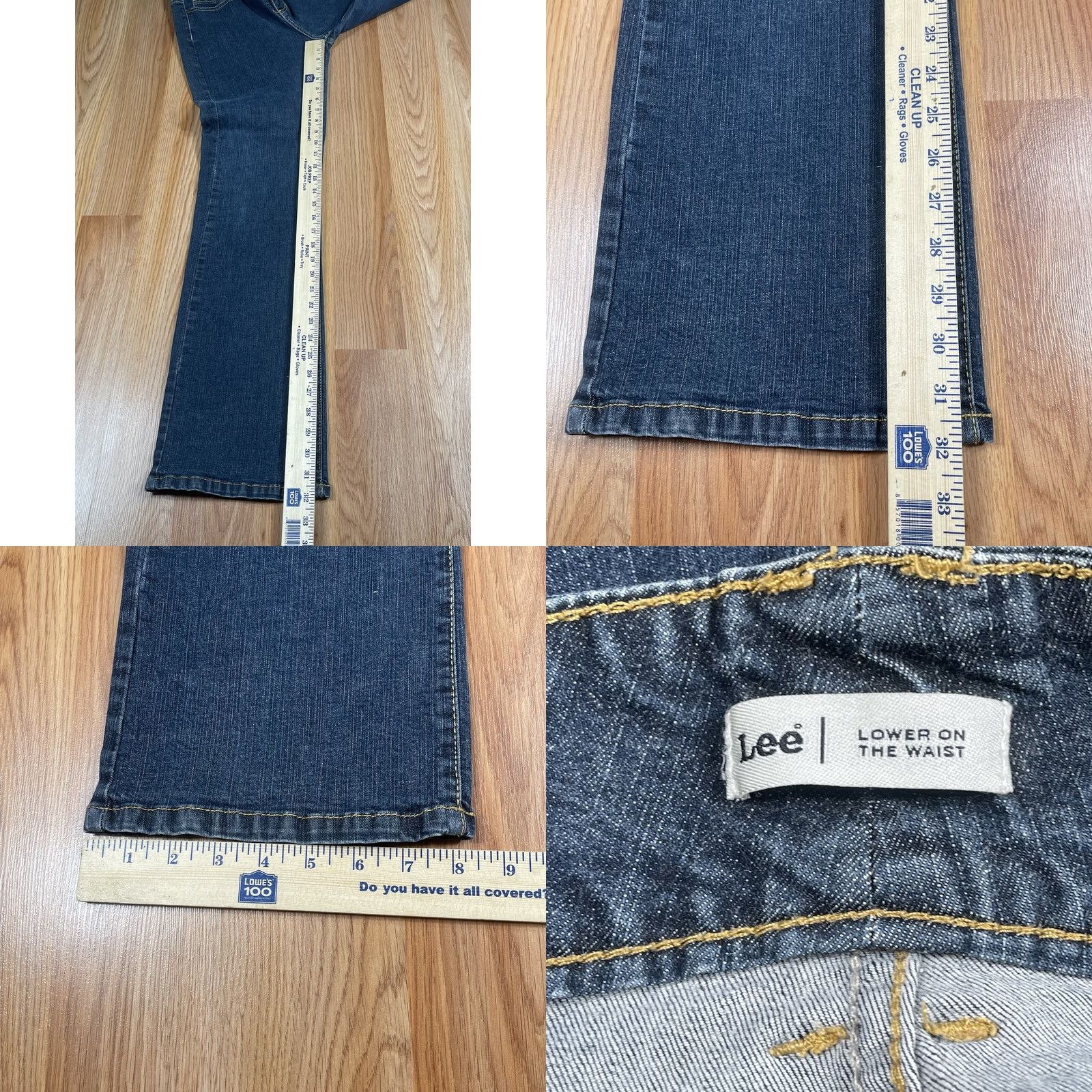 Lee Lee Jeans Womens Size 8 Regular Lower On The Waist Straight Leg Denim Pants Blues Jeans Casual 90s? Size 30" / US 8 / IT 44 - 8 Thumbnail