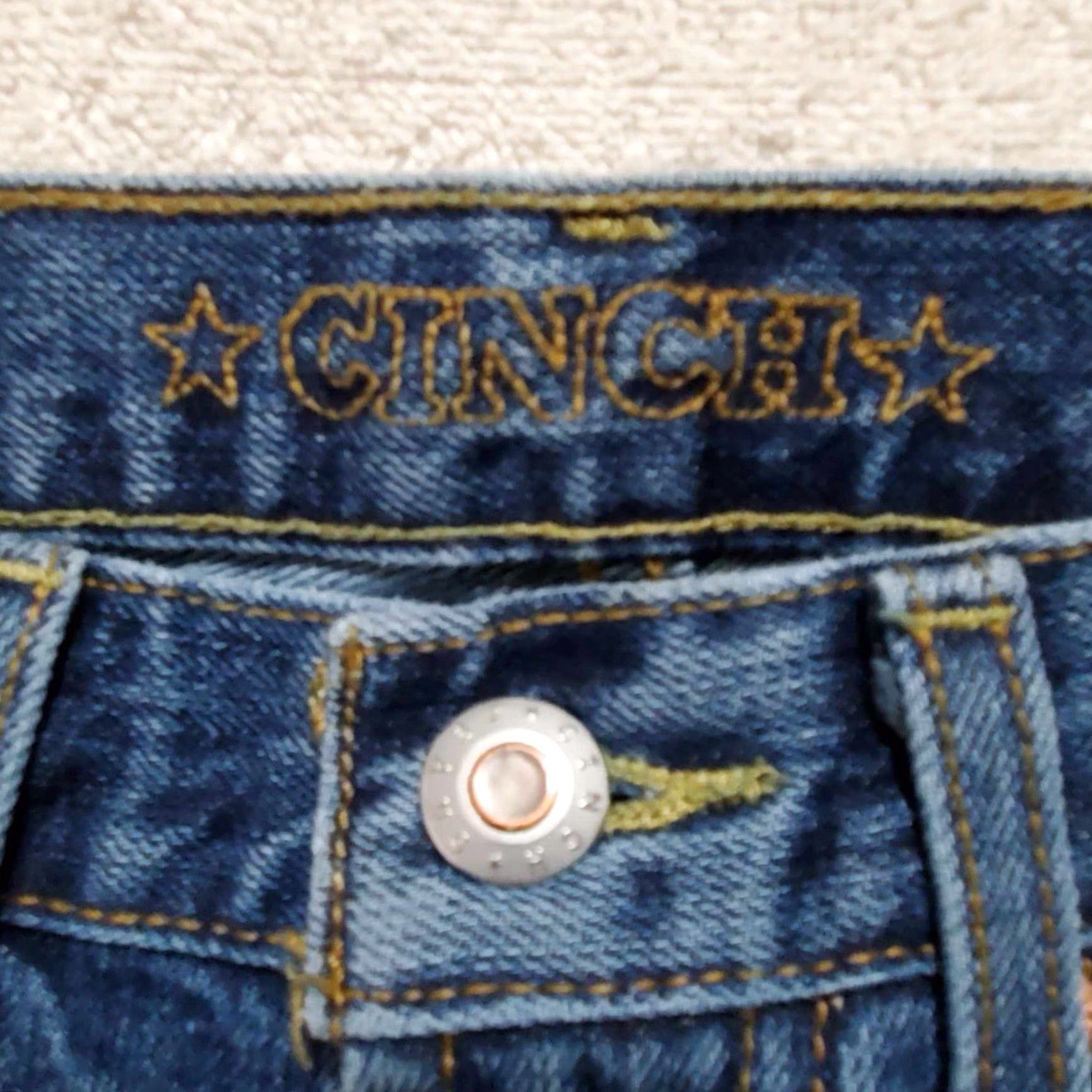 MadeWorn VINTAGE Cinch Jeans 28 X 32.5 Western Work Wear Cowboy Blue Fade Worn Mens Jeans Straight 28 Blue Cowboy Size US 28 / EU 44 - 5 Thumbnail