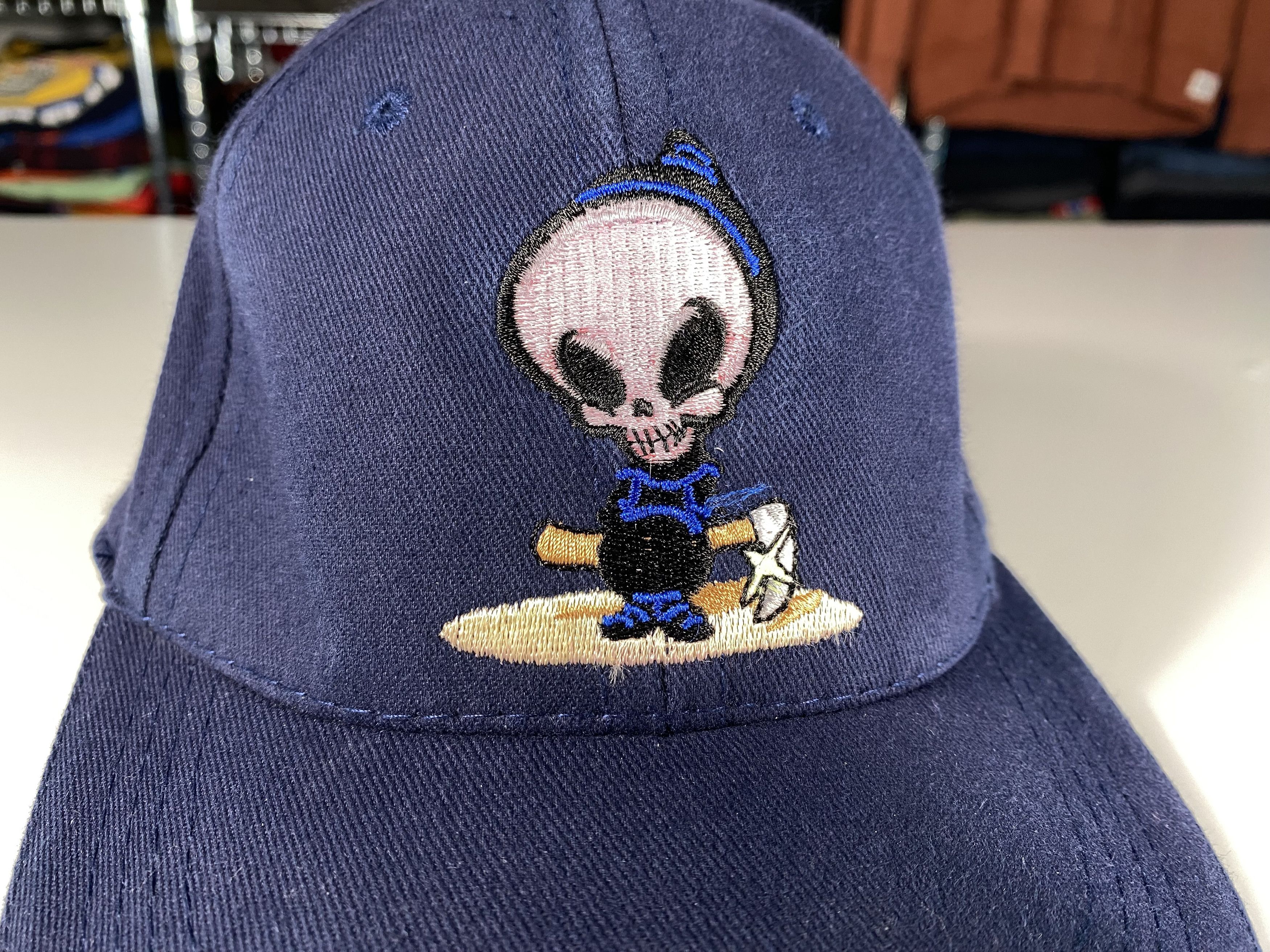 Blind Skateboards Vintage Youth Blind Skateboard Reaper Fitted Hat Navy Size ONE SIZE - 2 Thumbnail