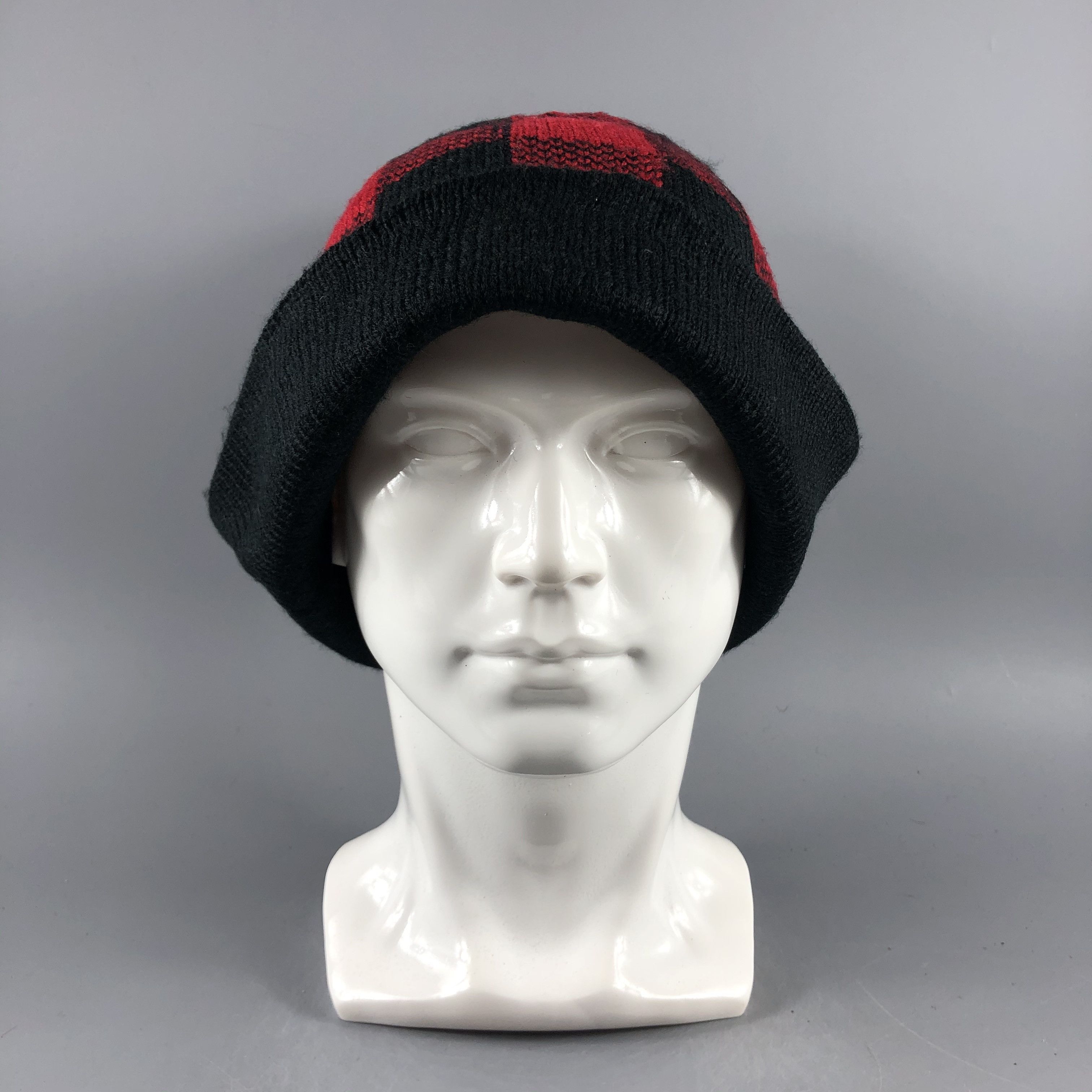 Edwin × Vintage Edwin Checker Bobble Beanie Snow Hat Snow Cap -D305 Size ONE SIZE - 6 Thumbnail