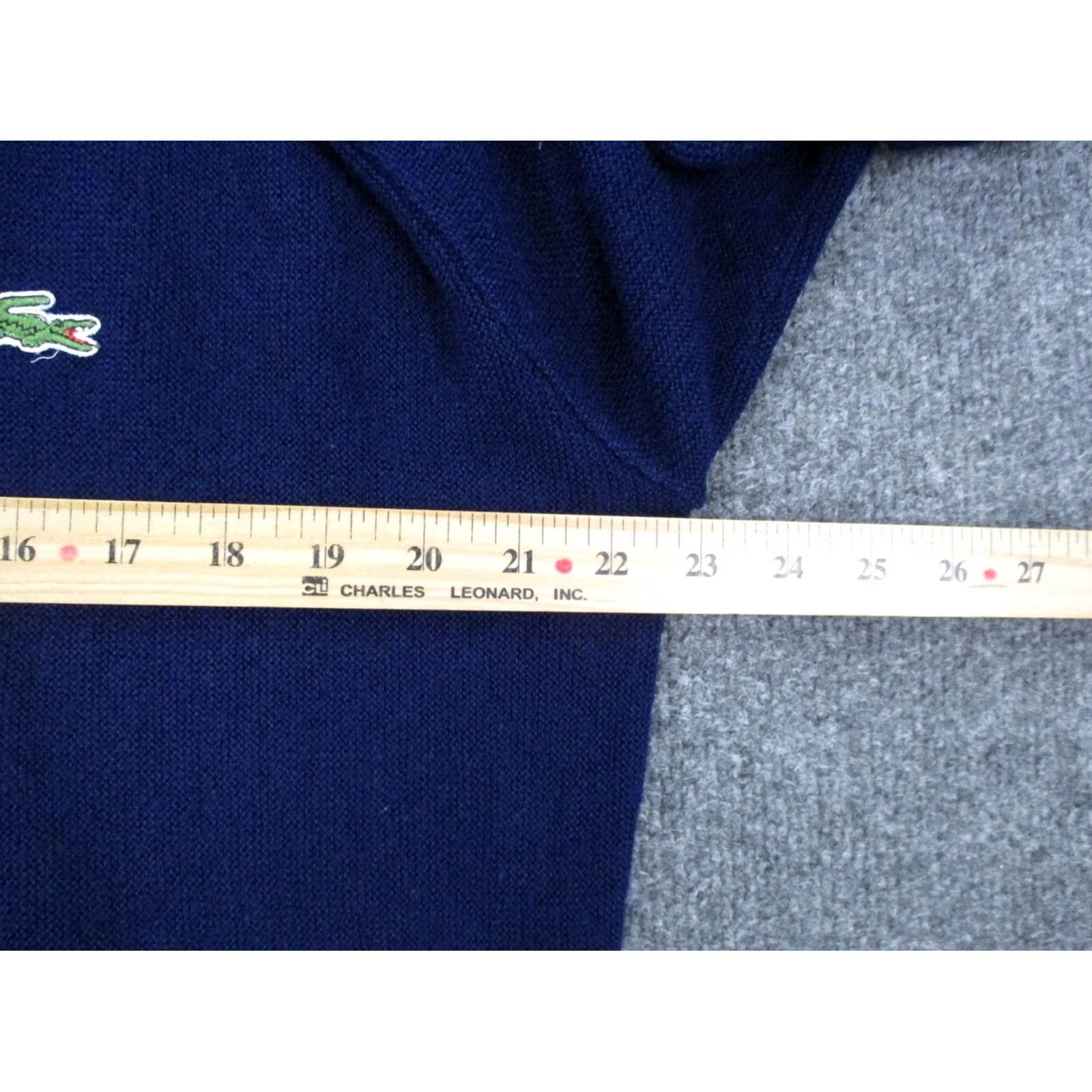 Izod VINTAGE Izod Lacoste Sweater Mens XL Blue Pullover Knit Stretch Casual 70s 80s Size US XL / EU 56 / 4 - 5 Thumbnail