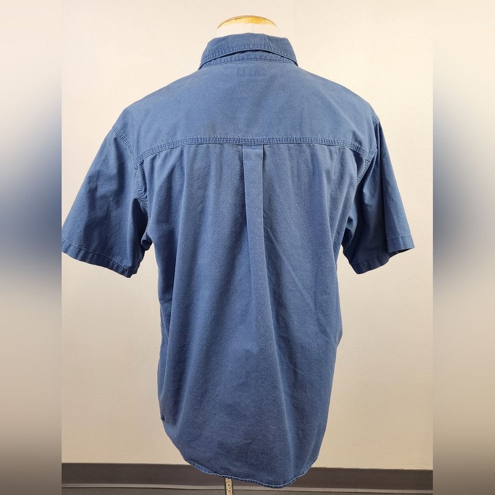 Carhartt Carhartt Blue Workwear Button Front Short Sleeve Shirt Size US XL / EU 56 / 4 - 3 Thumbnail