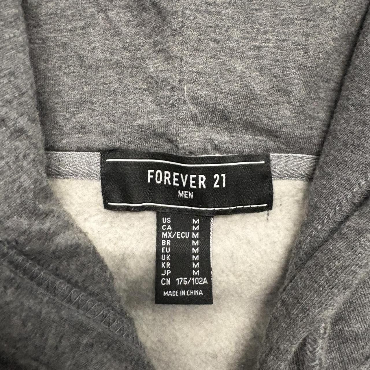 Vintage Crazy Vintage Y2K/2000s Blank Grey Forever 21 Skater Zipup Hoodie! Size US M / EU 48-50 / 2 - 3 Thumbnail