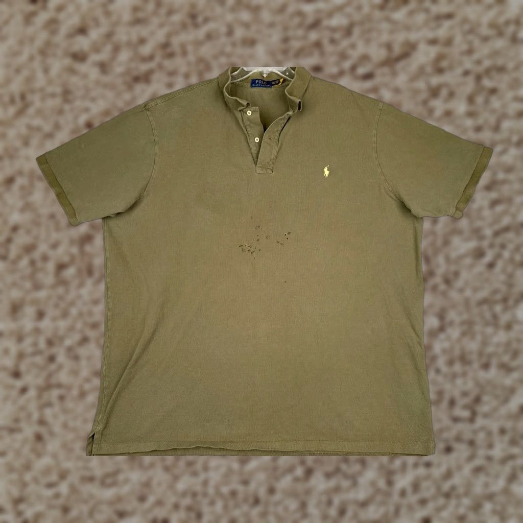 Ralph Lauren Nike Polo Ralph Lauren Polo Shirt Men 4XL Tall Green Cotton Short Sleeve Polo Shirt Mens Green 4XLT Big & Tall Golf Classic Vintage: No Size US XXL / EU 58 / 5 - 1 Thumbnail
