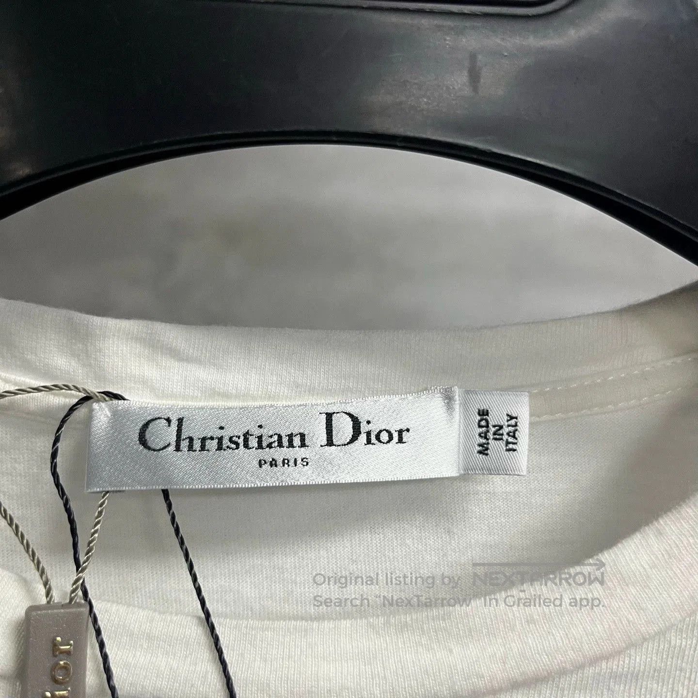 Dior dior white cotton knit logo t-shirt. Size US S / EU 44-46 / 1 - 2 Thumbnail