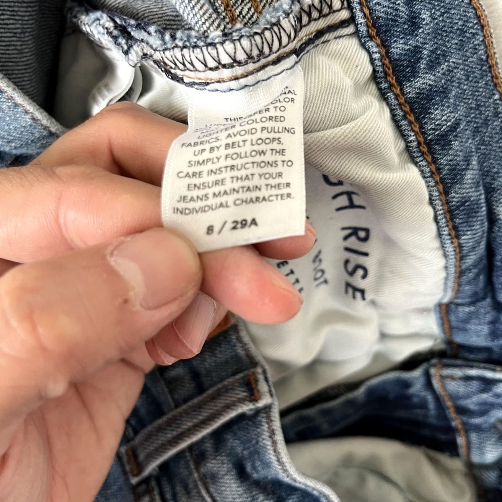 Lucky Brand Lucky Brand High Rise Crop Boot Bridgette Jeans Womens 8/29 Blue Denim Shirt? Size 30" / US 8 / IT 44 - 7 Thumbnail