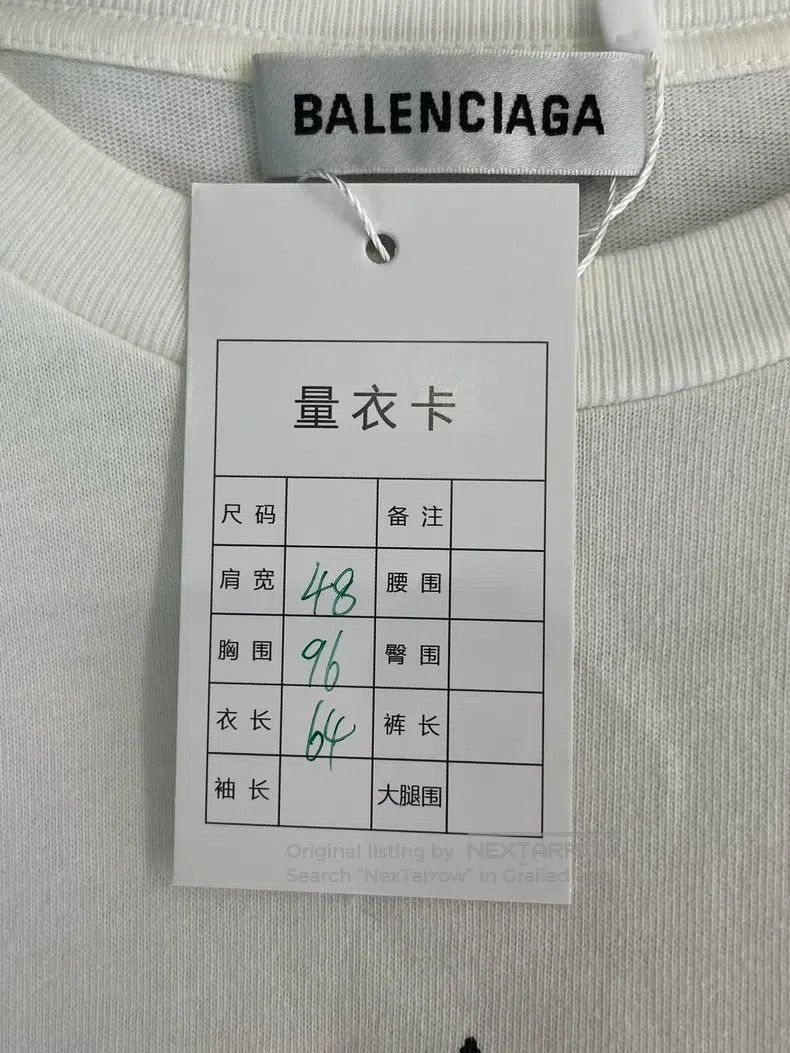 Balenciaga Balenciaga Classic White T-Shirt Size US XS / EU 42 / 0 - 4 Thumbnail