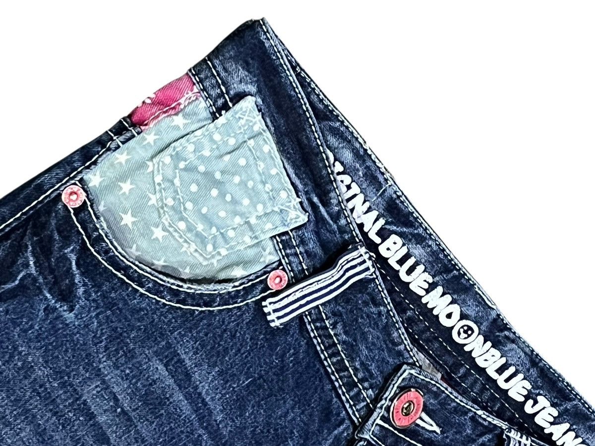 Blue Blue Japan ❤️Vintage BMB Paisley Smiley Kapital Spell-out Daicock Style Size 31" - 7 Thumbnail