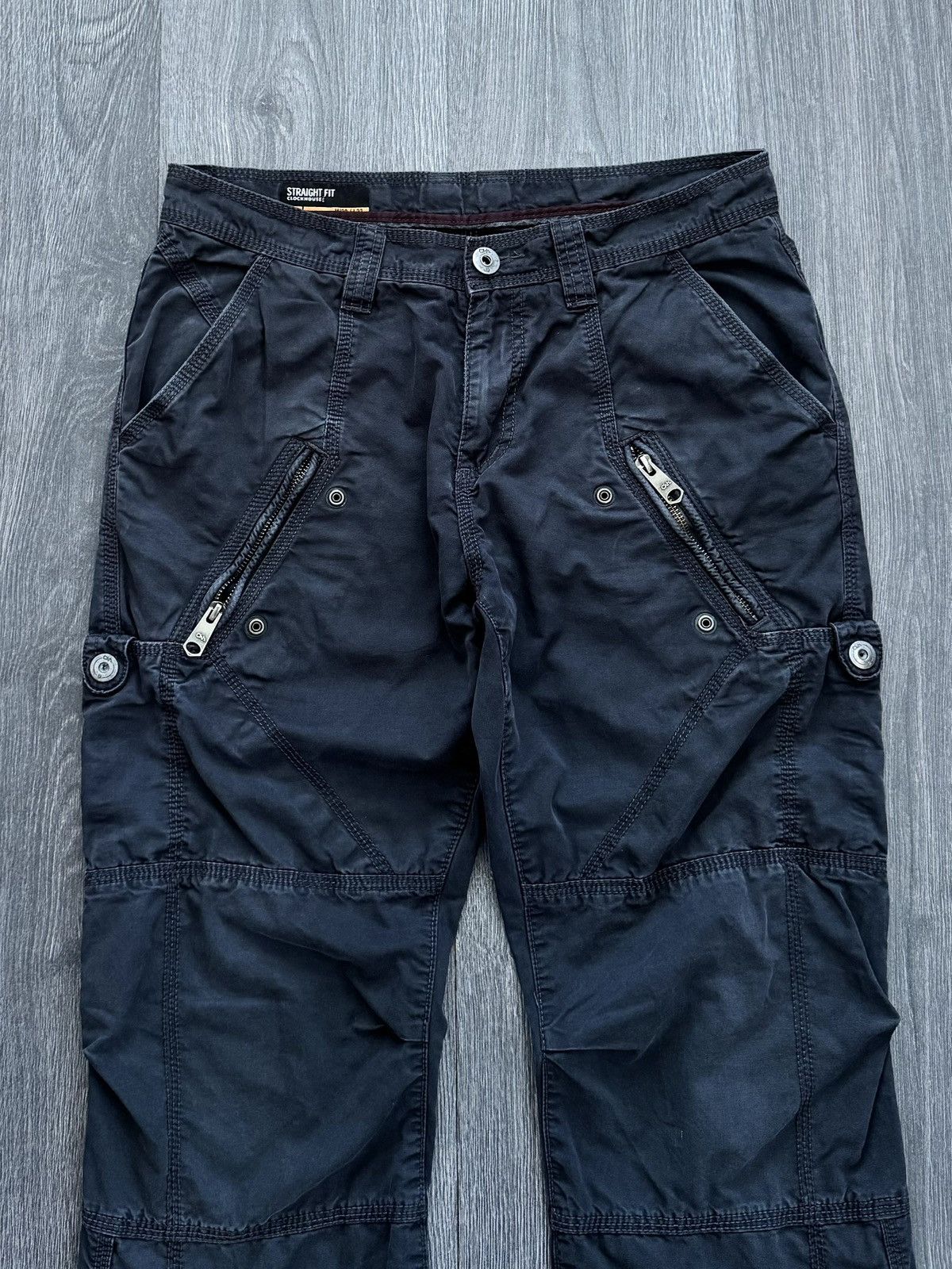 Japanese Brand Y2K Vintage Black Goth Zip Pants lgb if6was9 style Size US 30 / EU 46 - 3 Thumbnail