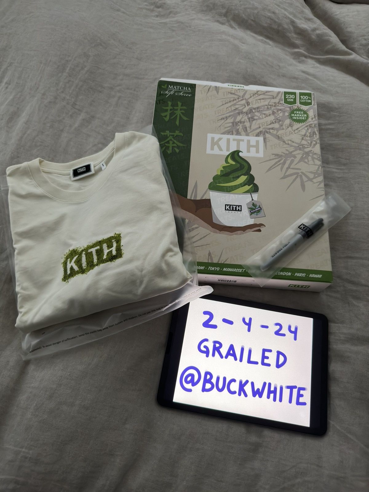 Kith Kith Treats Matcha Long Sleeve | Grailed