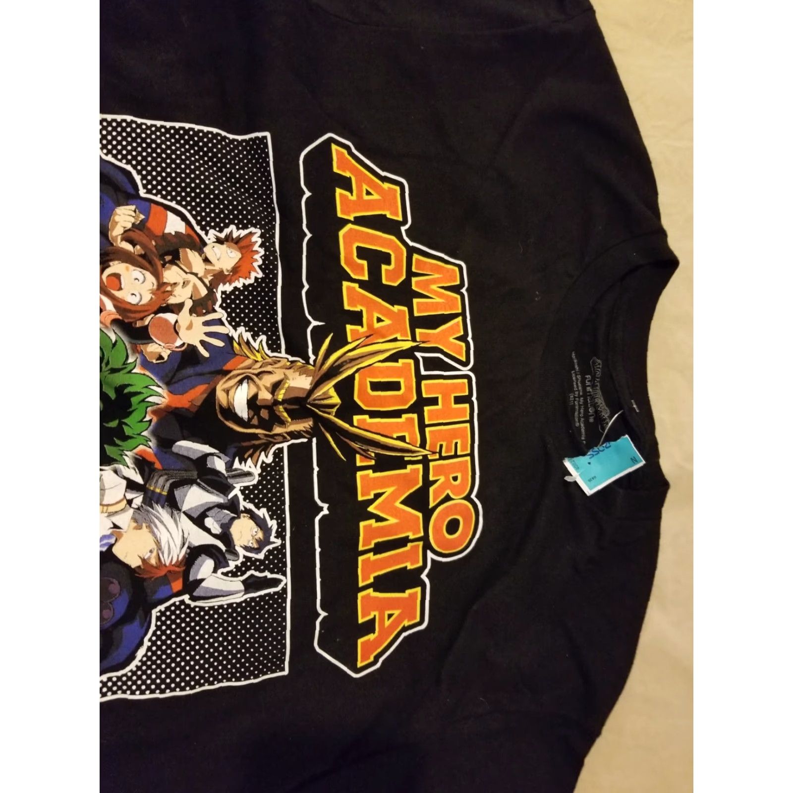 Vintage My Hero Academia Shirt Mens L Black Cotton T-Shirt Size US L / EU 52-54 / 3 - 2 Thumbnail