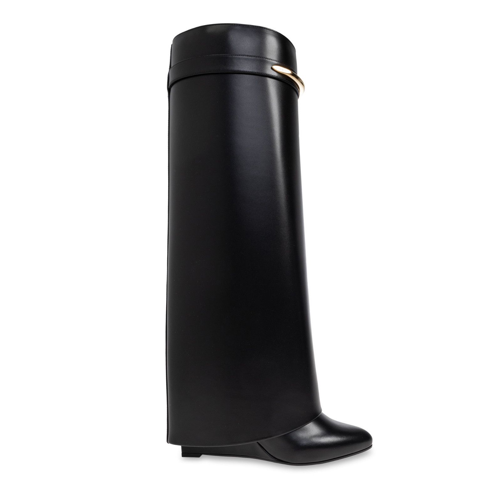 Givenchy GIVENCHY Shark Black Leather 100mm Heel Boots New & Authenti Size US 7.5 / IT 37.5 - 5 Thumbnail