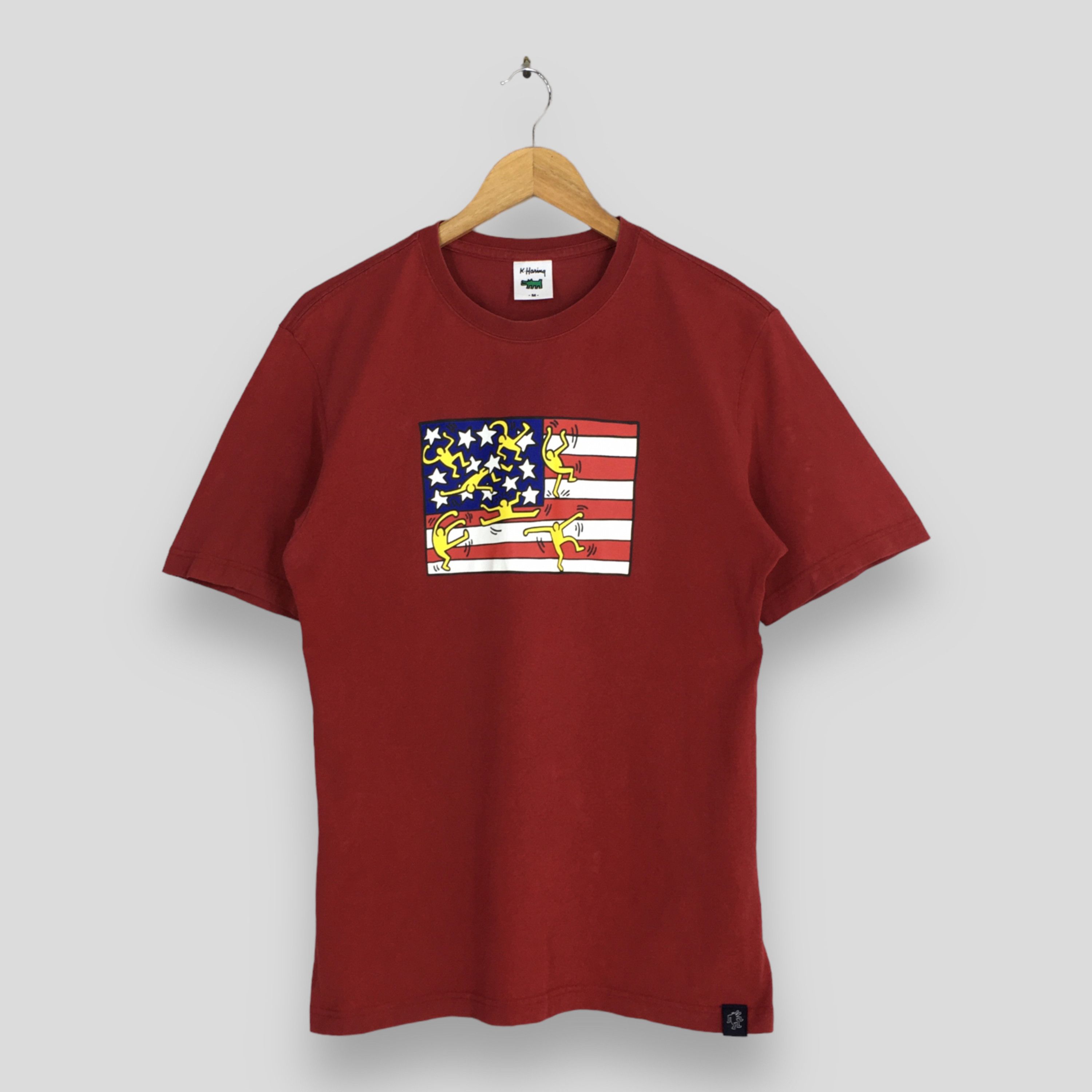 Keith Haring Vintage 90's Keith Haring American Flag Pop Art T shirt Size US M / EU 48-50 / 2 - 1 Thumbnail