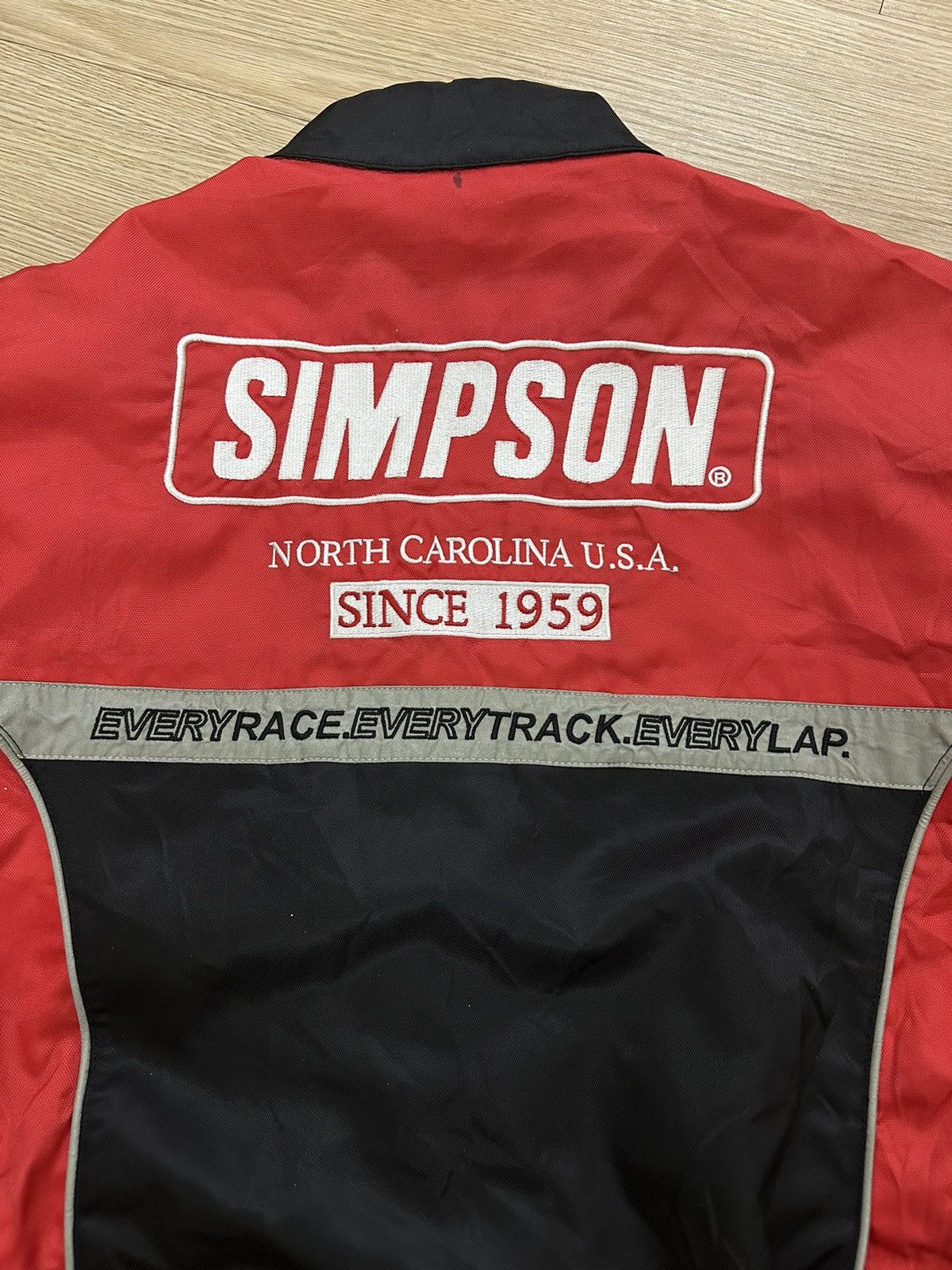 Sports Specialties × Vintage Vintage Team Simpson Racing Motorsport Jacket Bikers Riders Size US XL / EU 56 / 4 - 20 Thumbnail