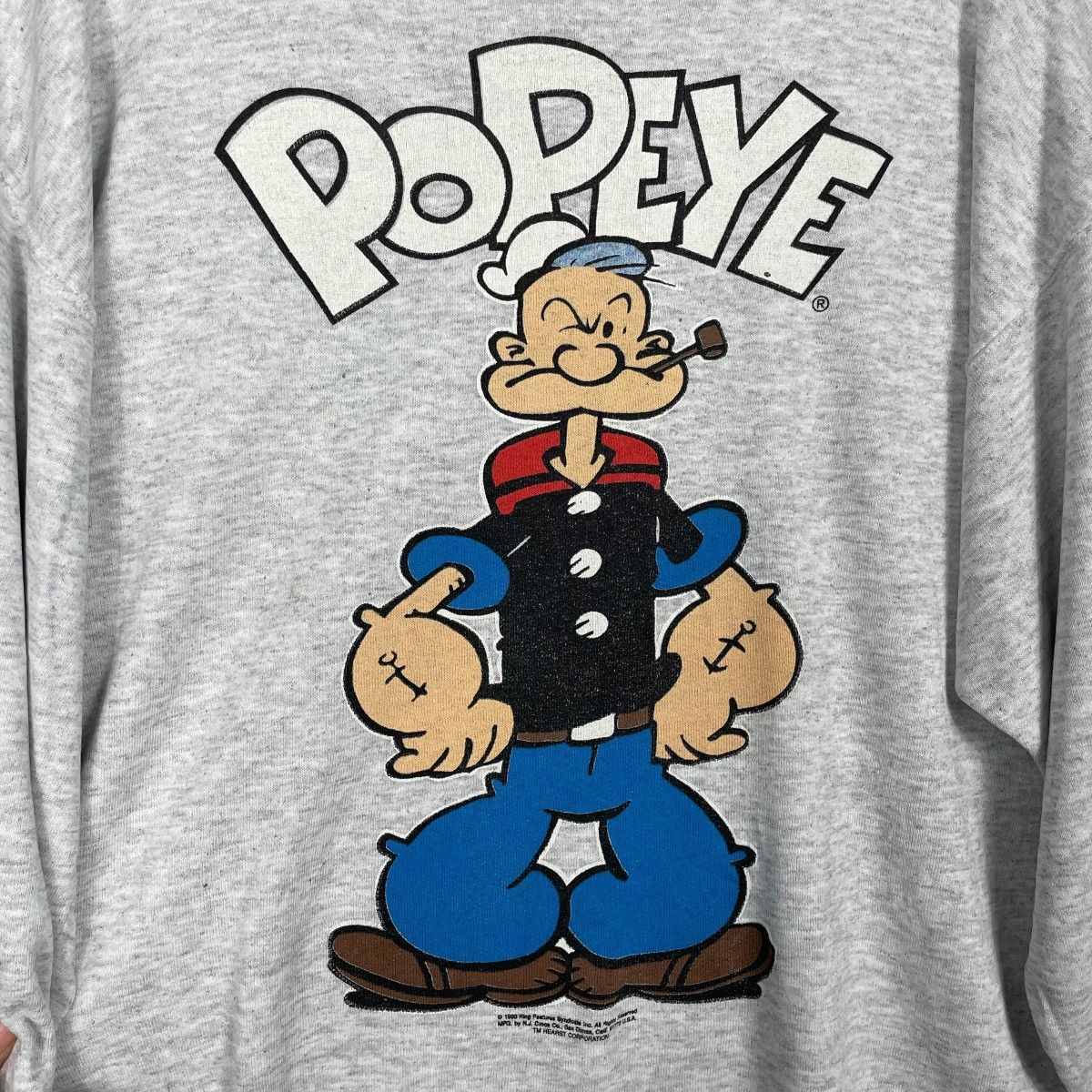 Vintage Vintage 90s Popeye Big Print Crewneck Sweatshirt Size US M / EU 48-50 / 2 - 10 Thumbnail