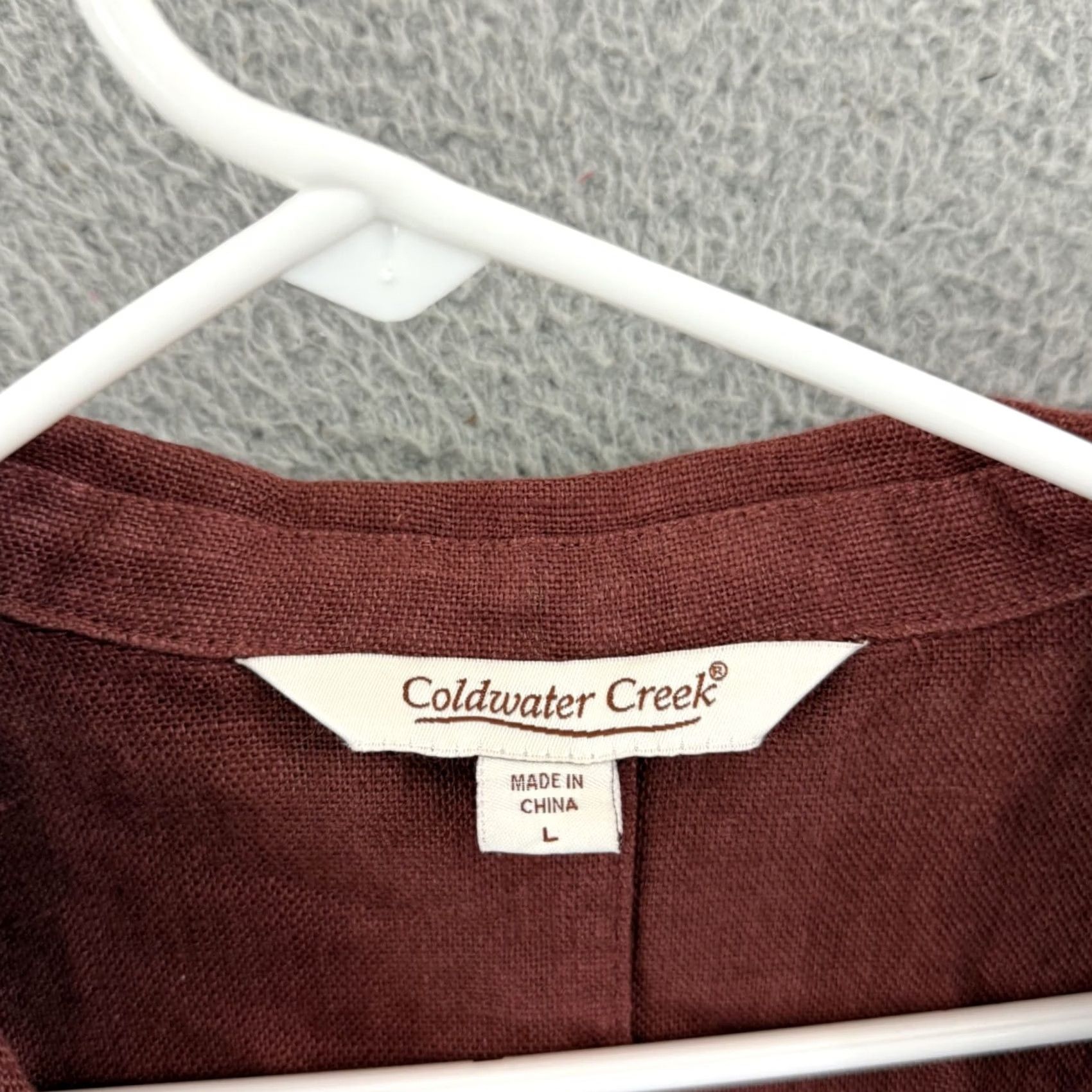 Coldwater Creek VINTAGE? Coldwater Creek Shirt Womens Large Red Linen Oversized Loose Blazer Top 3/4 Boho Size L / US 10 / IT 46 - 6 Thumbnail