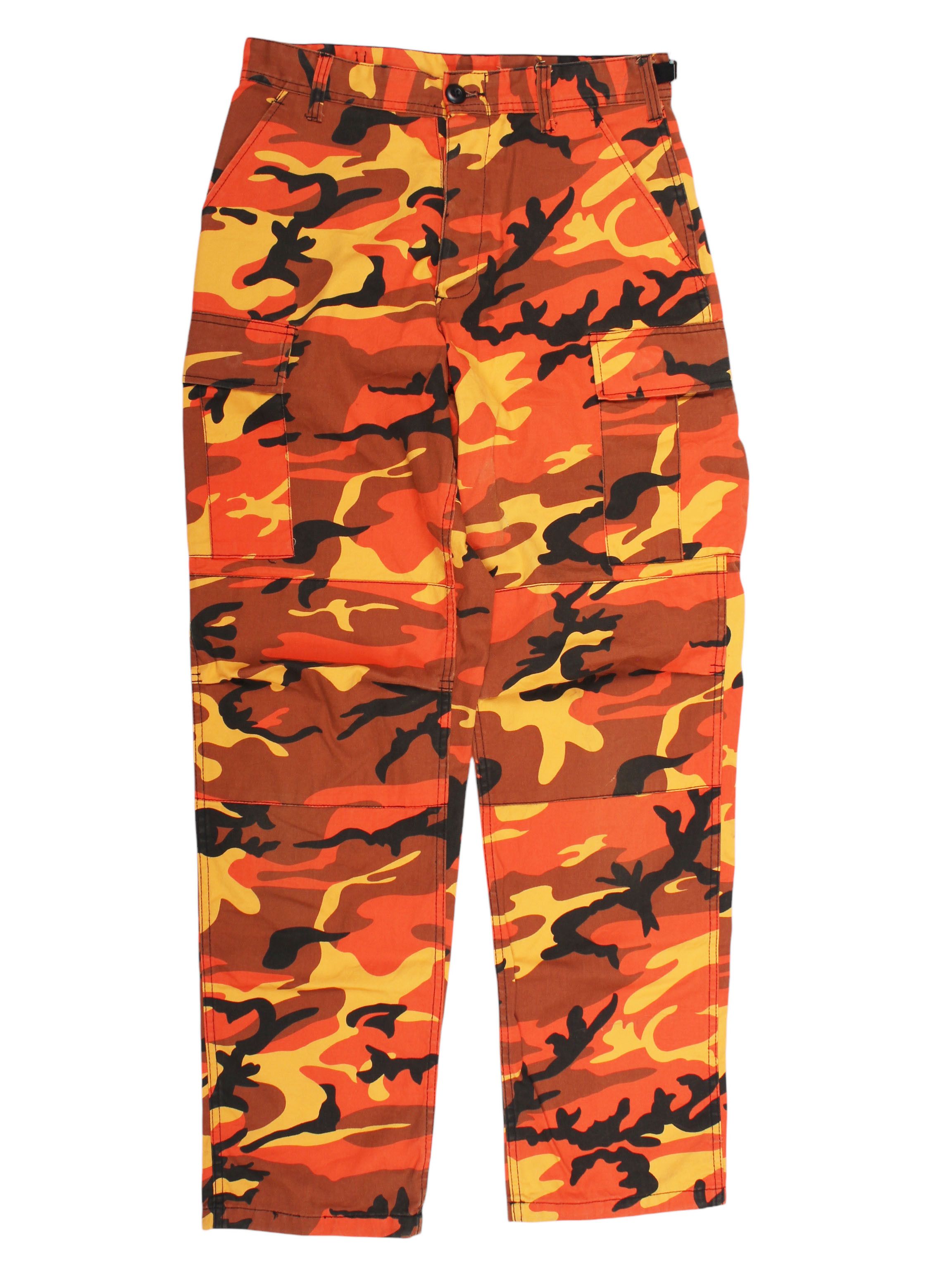 Vintage Vintage Orange Camo Cargo Pants , Camouflage Cargo Size US 31 - 2 Thumbnail