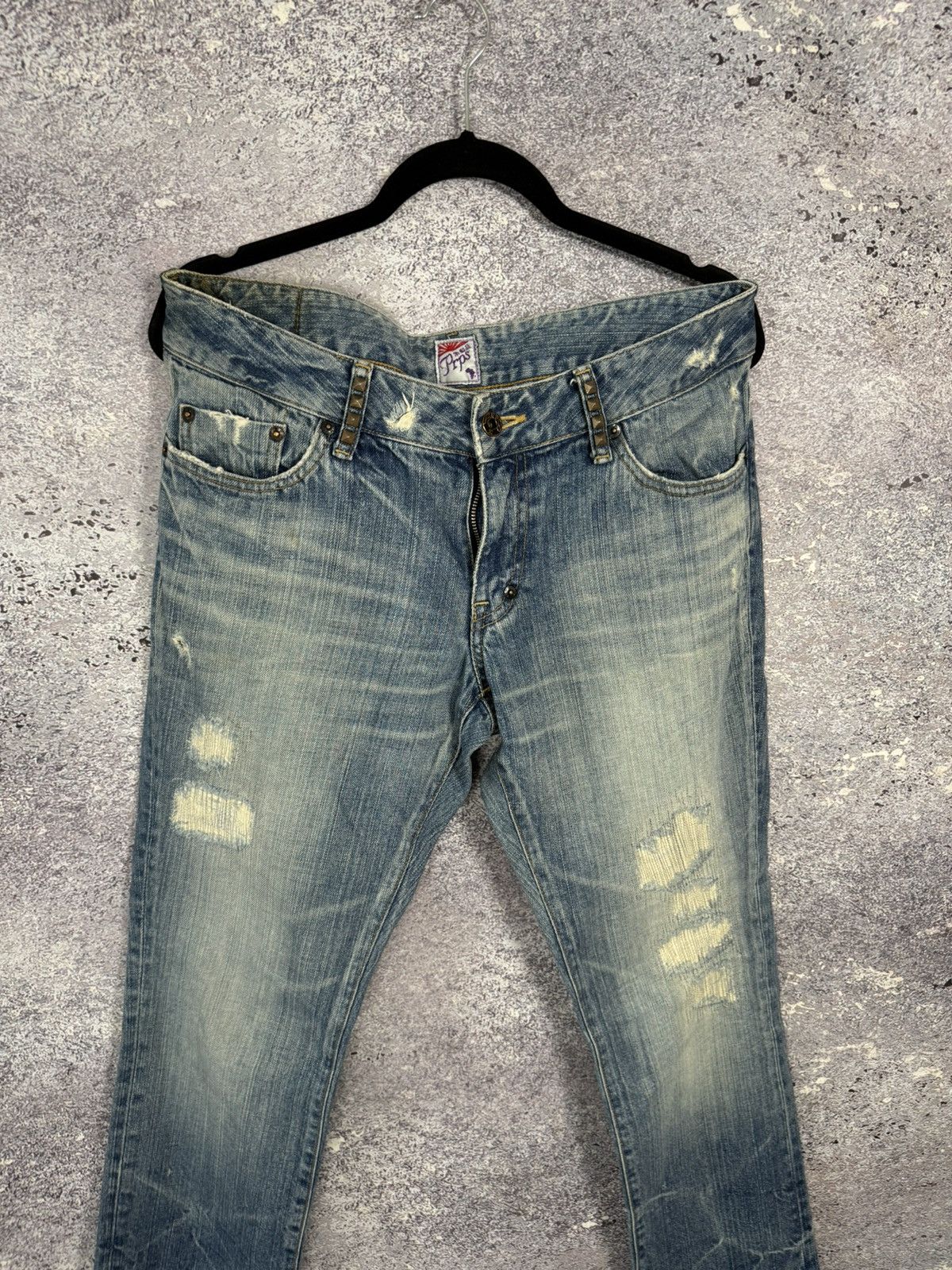 Japanese Brand × Prps × Vintage PRPS JAPAN VINTAGE PURPLE LABEL IMPALA JEANS 30 Distressed Size 30" / US 8 / IT 44 - 3 Thumbnail
