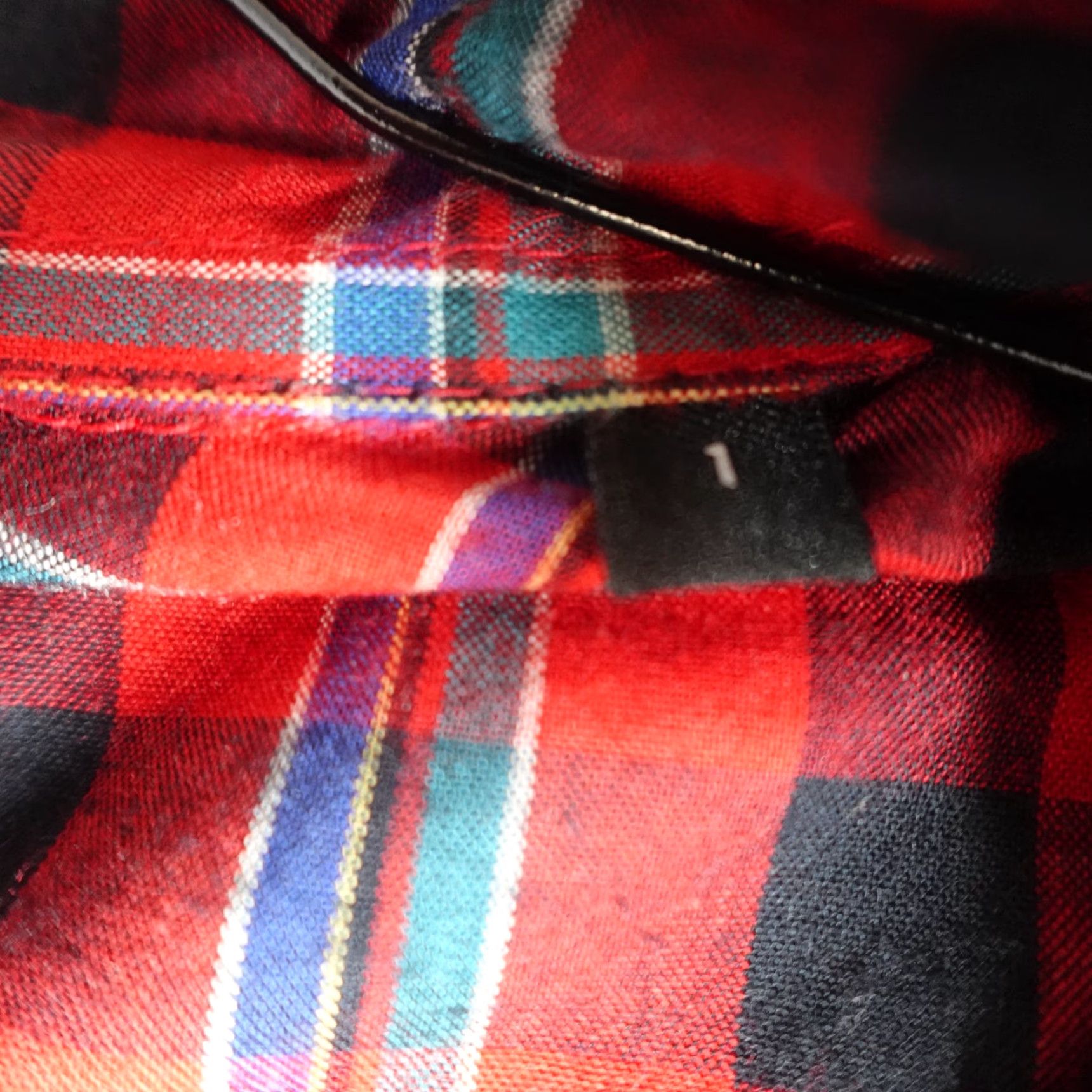 The Kooples The Kooples Shirt Womens Small Red Plaid Oversized Satin Cotton Blouse Long Sleeve Button Collared Womens Vintage No Size S / US 4 / IT 40 - 4 Thumbnail