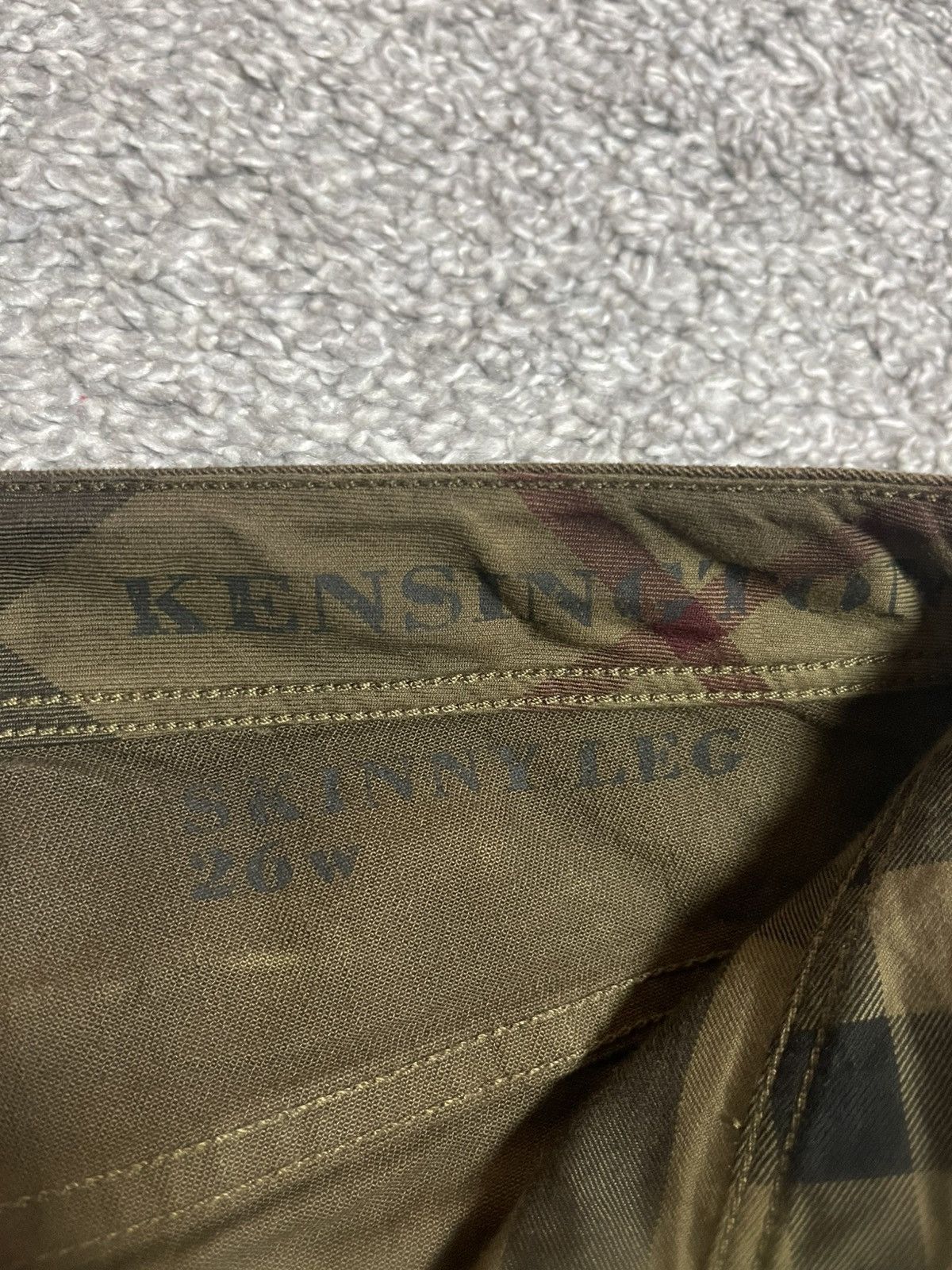 Burberry Burberry Brit Kensington Olive Tie Dye Low Rise Skinny 28 Size 24" / US 00 / IT 34 - 14 Thumbnail