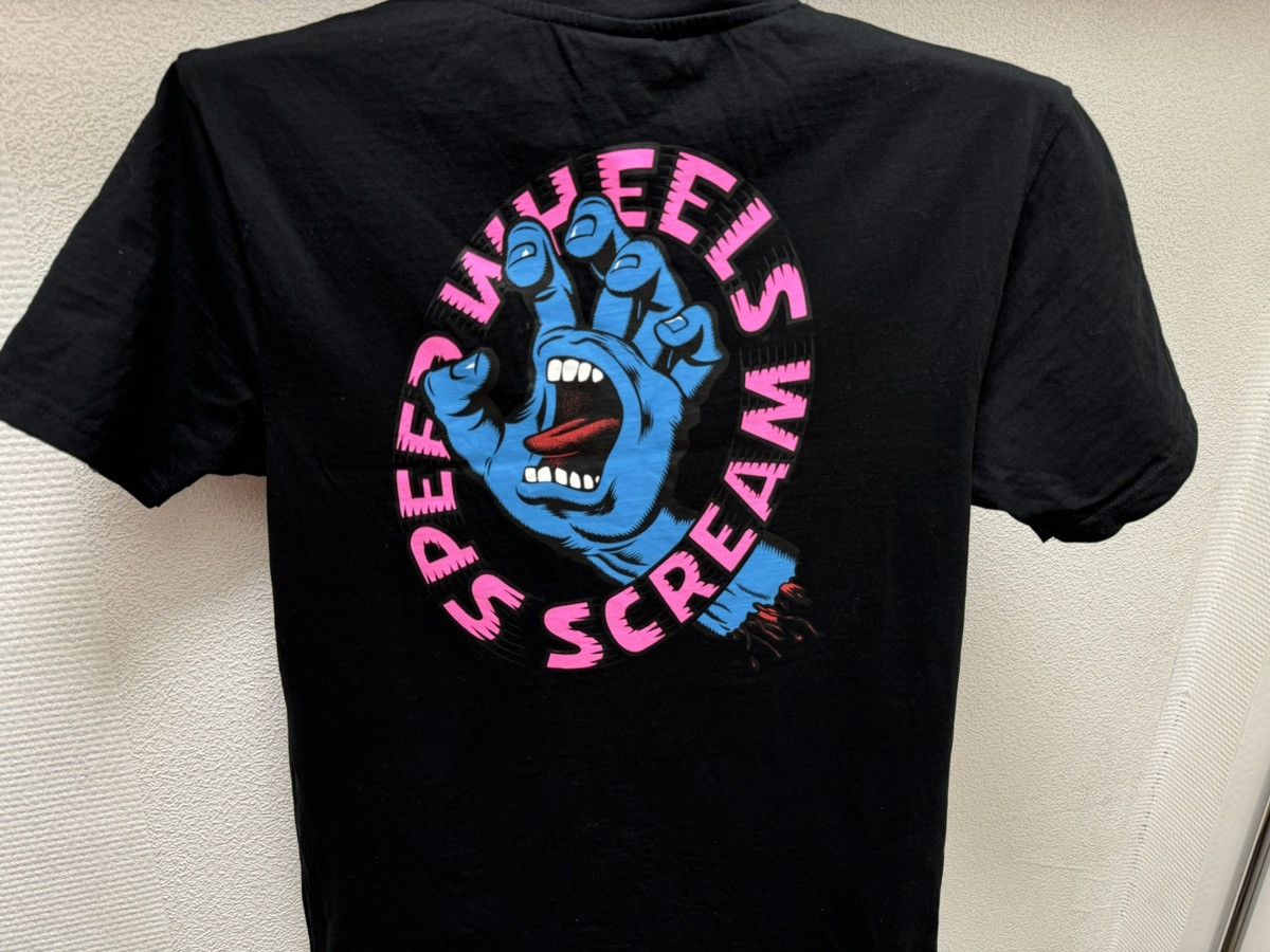 Santa Cruz Skateboards Santa Ceus wheels speed logo black t-shirt sk8 skateboarding Size US M / EU 48-50 / 2 - 8 Thumbnail