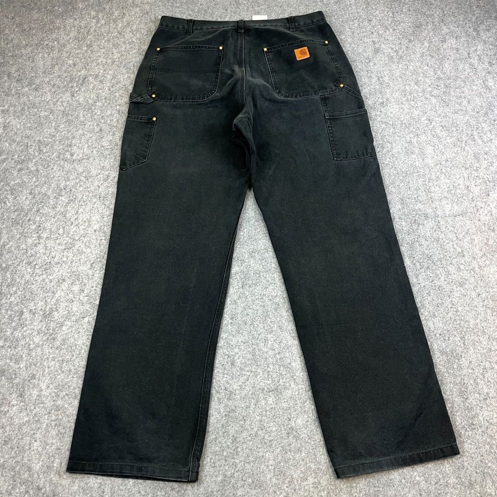 Carhartt Vintage Carhartt Jeans 34x32 Straight 5-Pocket Denim Black Mens Carhartt Regular Rise Mid Size US 34 / EU 50 - 2 Thumbnail