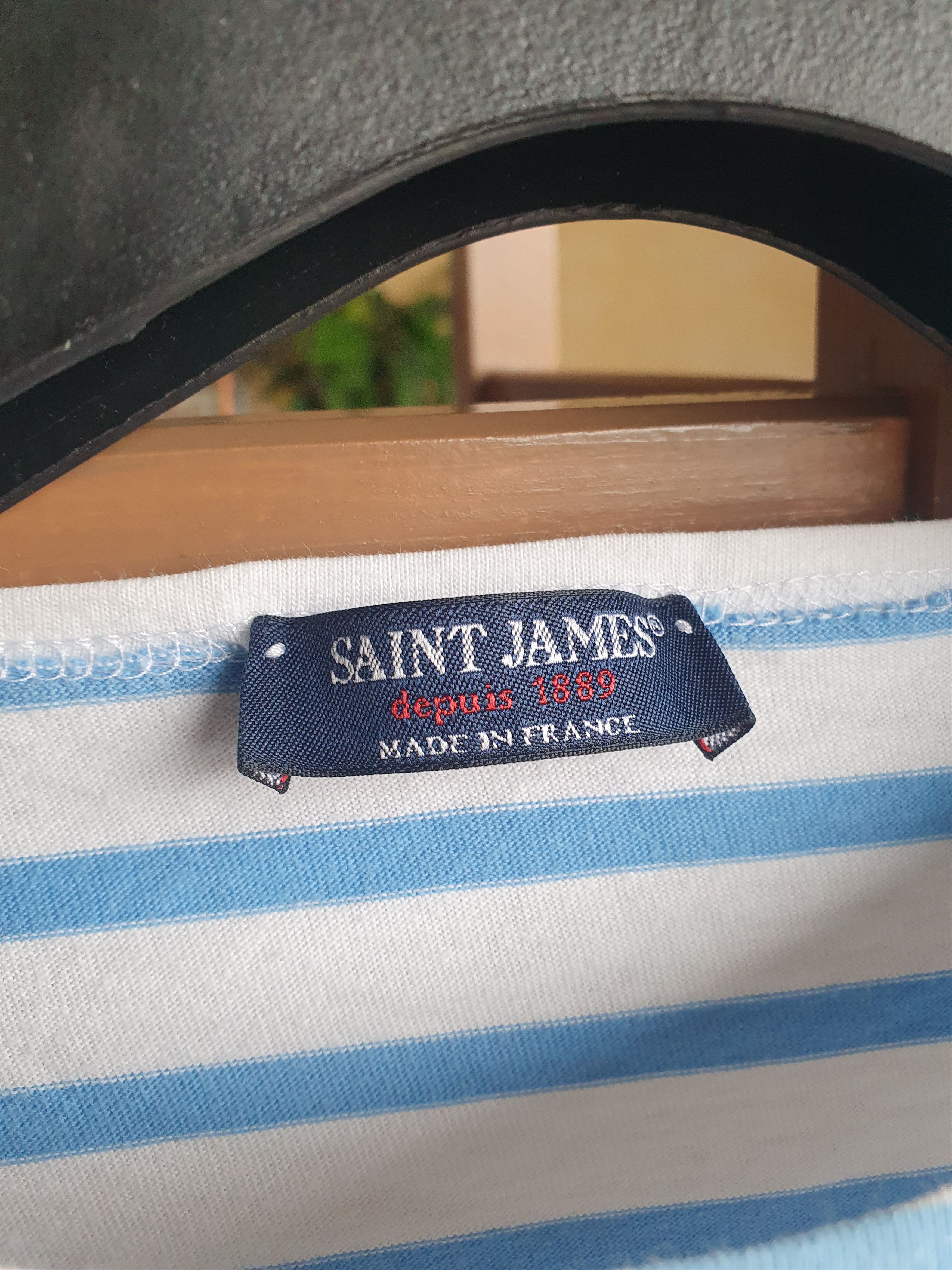 Saint James × Swagger Saint James Breton Sailor Striped 3/4 Sleeve Top sz US6/GB10 Size M / US 6-8 / IT 42-44 - 2 Thumbnail