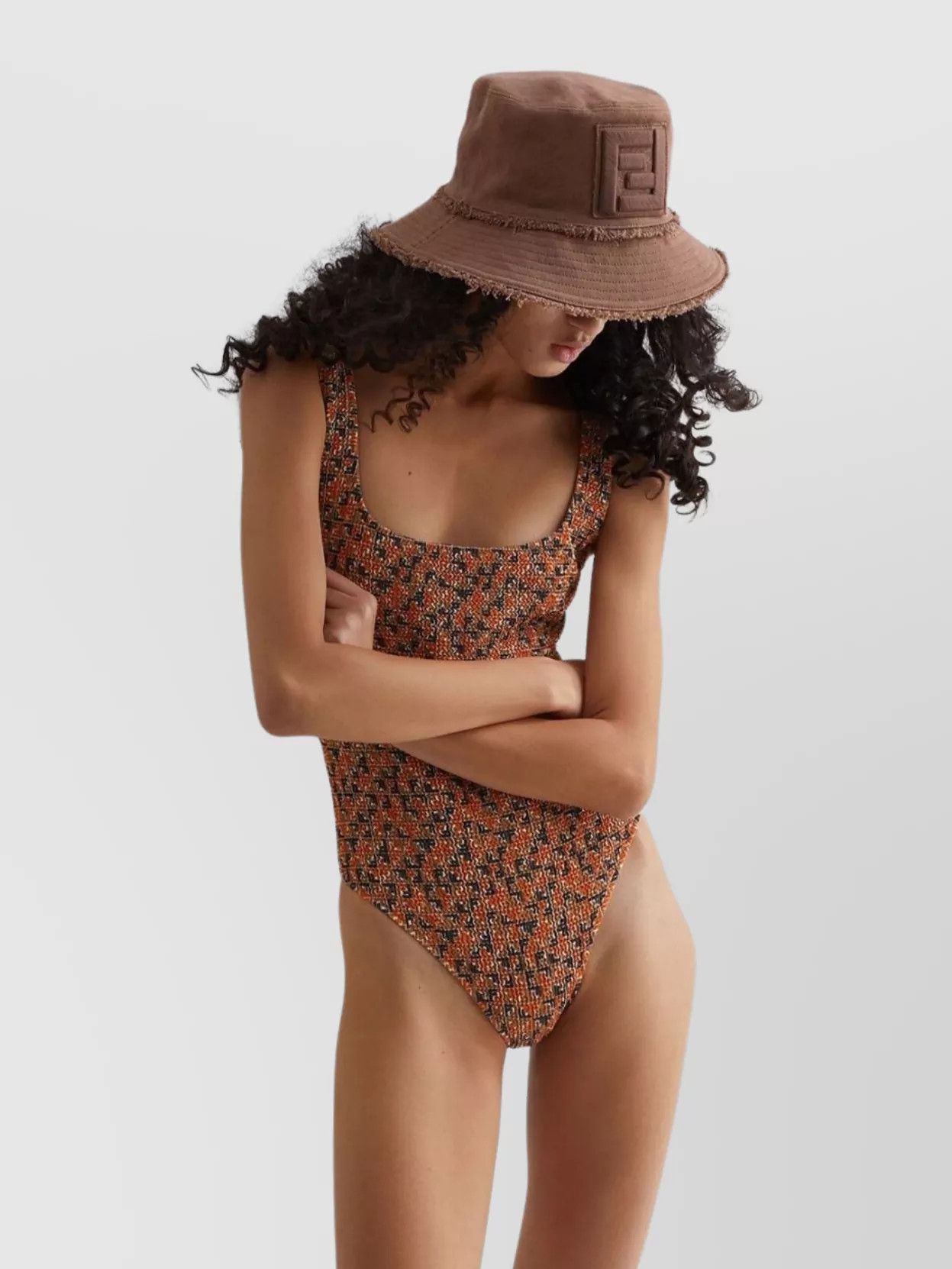 Fendi o1s1wg110525 Hats in Brown Size ONE SIZE - 2 Thumbnail