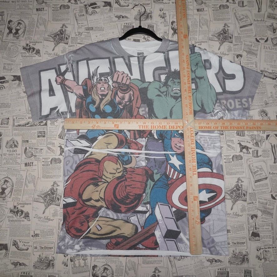 Vintage Medium - Vintage Y2K avengers 2000s marvel comic aop t-shirt Size US M / EU 48-50 / 2 - 4 Thumbnail
