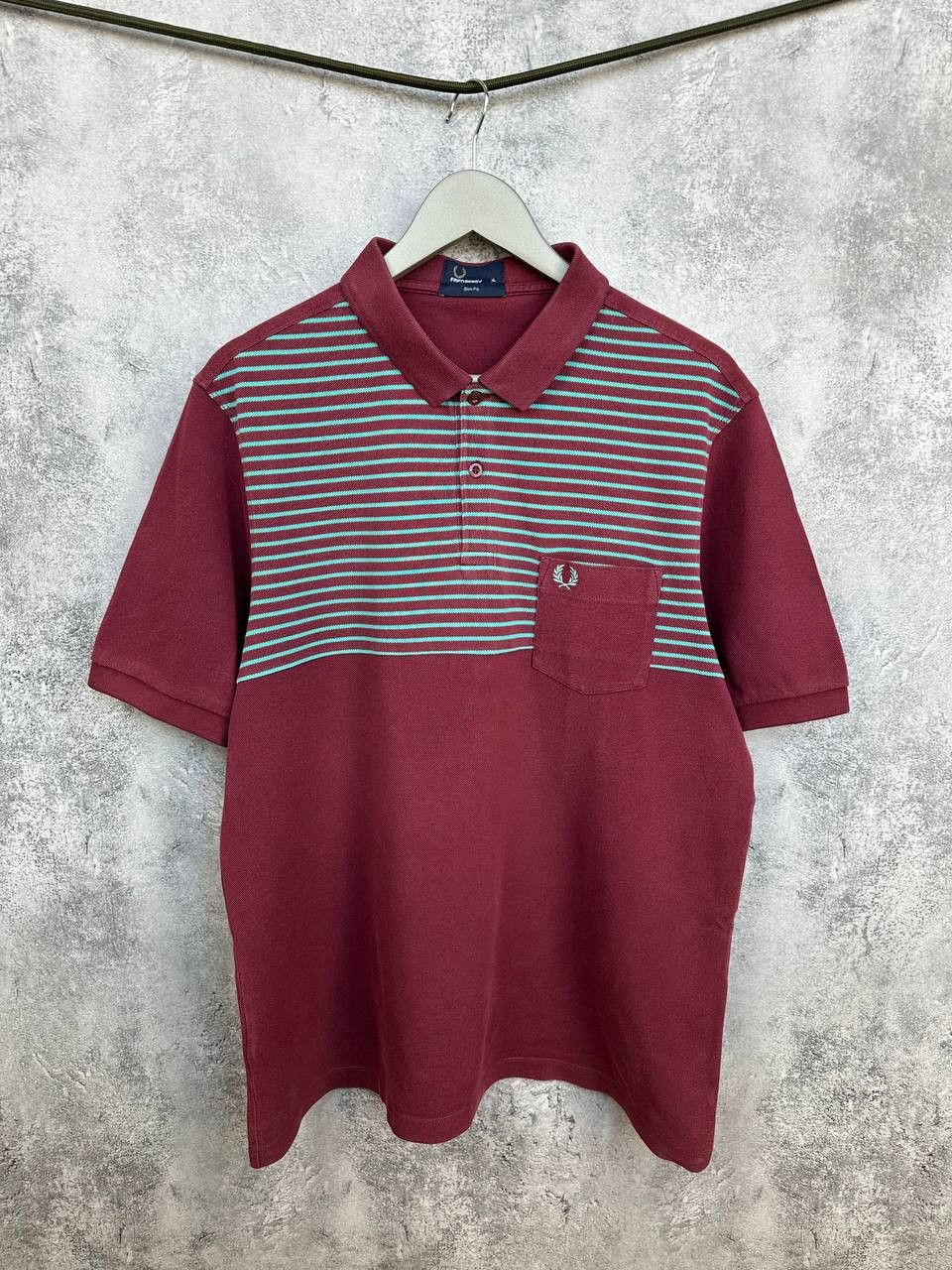 Fred Perry Fred Perry Polo Shirt Striped with Pocket Slim Fit Size US XL / EU 56 / 4 - 1 Thumbnail