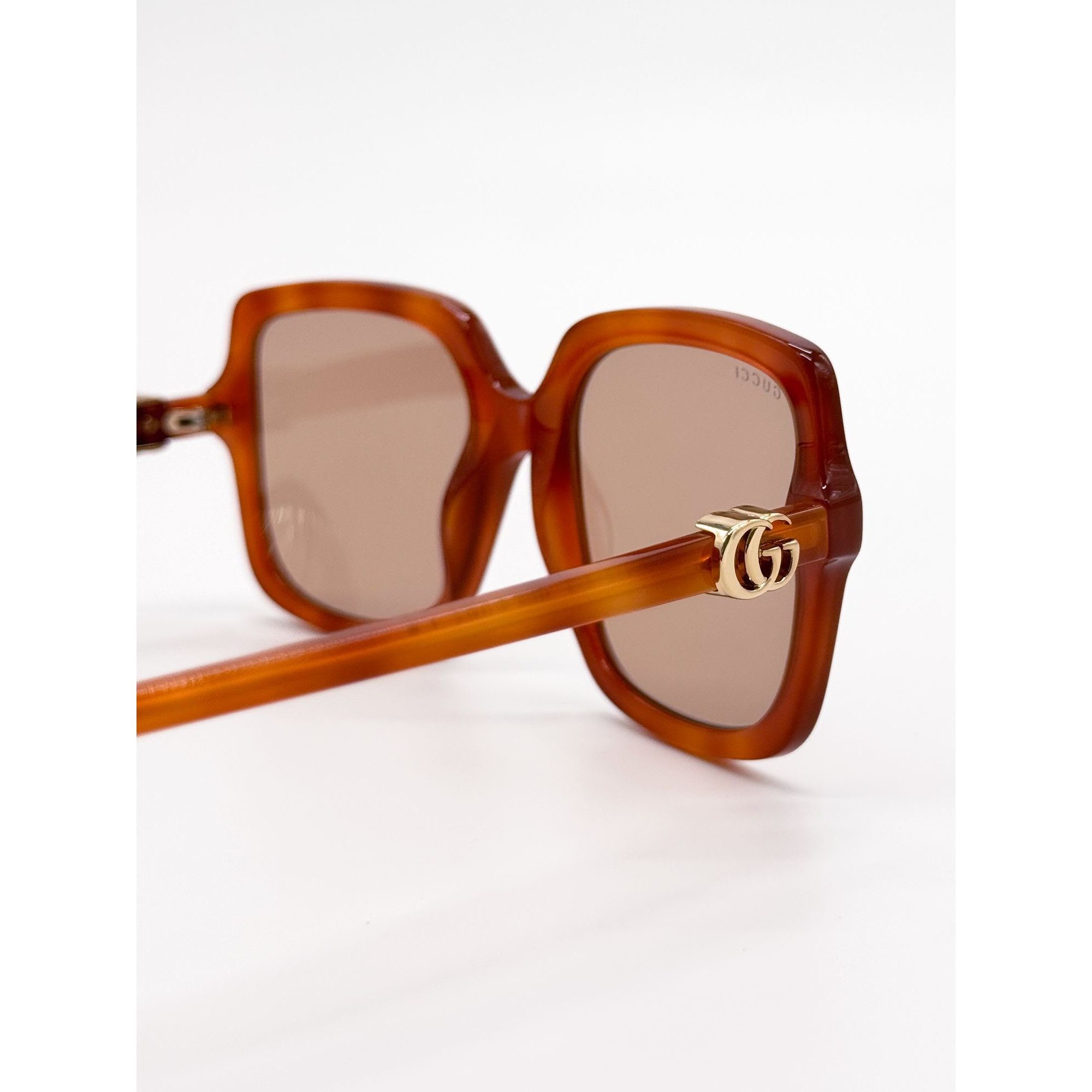 Gucci NEW GUCCI SUNGLASSES GG1070S 002 HAVANA OVERSIZED WOMEN Size ONE SIZE - 6 Thumbnail