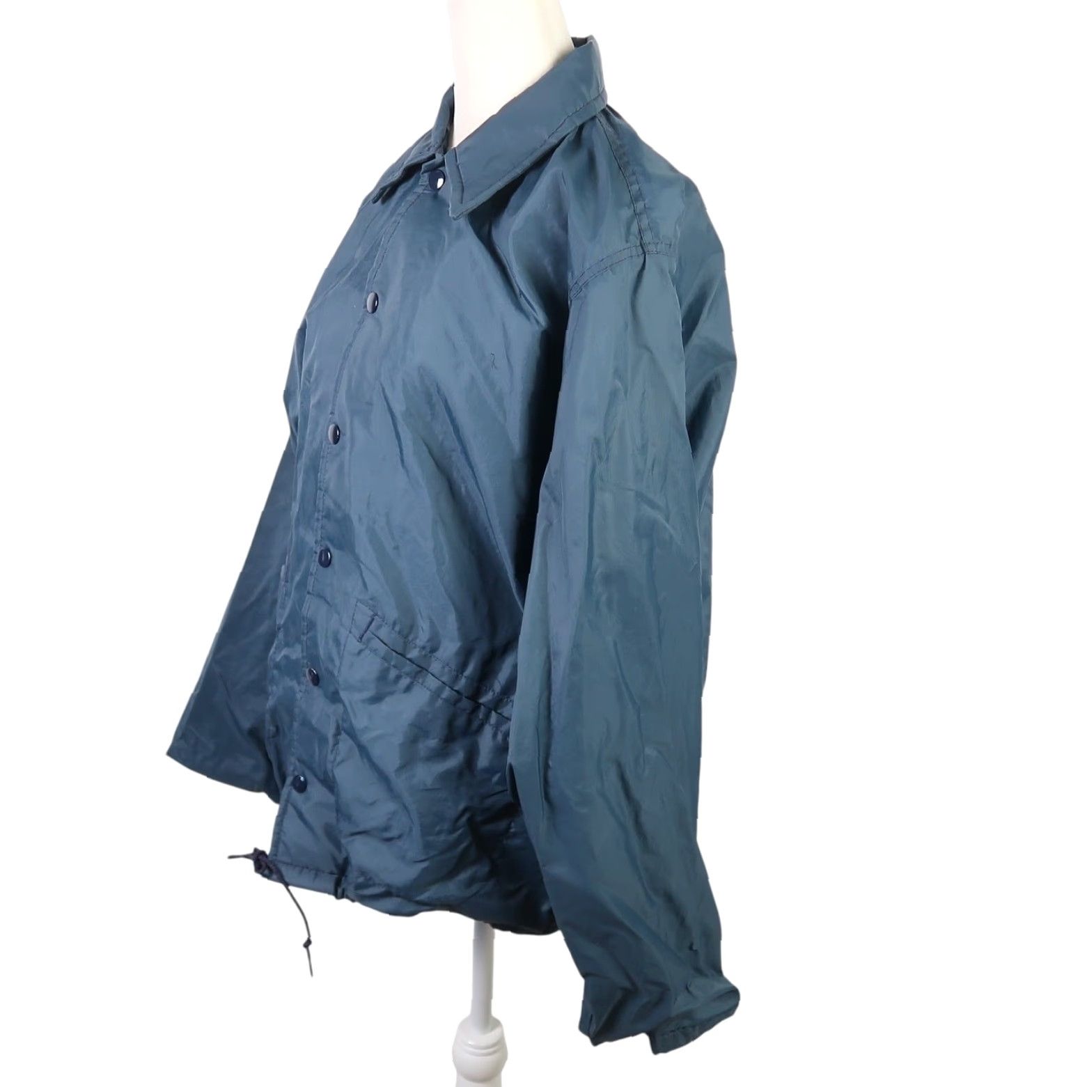 Vintage VINTAGE West Wind windbreaker jacket Mens Small Navy Blue 80s Navy Blue Windbreaker Jacket Casual Snap Front 80s Mens Small Boys Girls Size US S / EU 44-46 / 1 - 3 Thumbnail