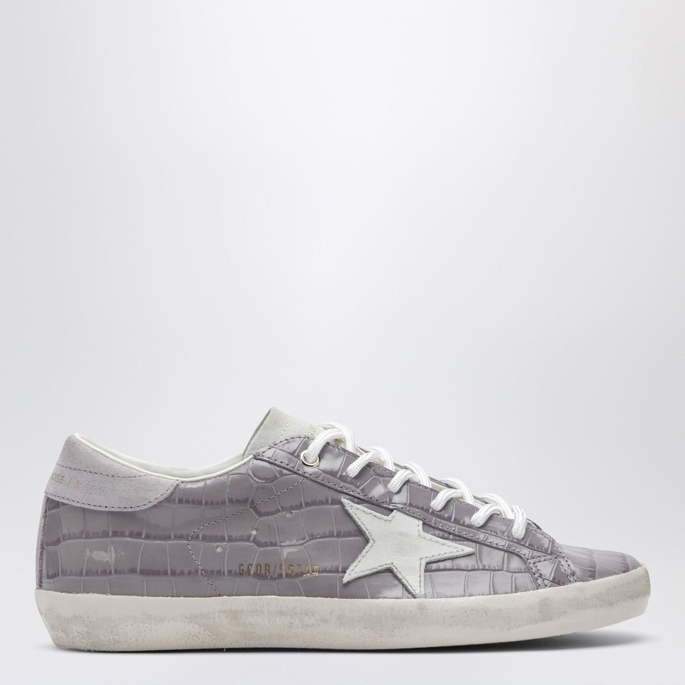Golden Goose Golden Goose Super-Star Sneakers Lilac Crocodile-Effect Leather Size US 9 / IT 39 - 1 Thumbnail