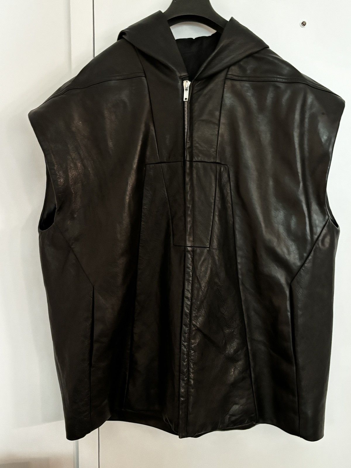 Rick Owens RICK OWENS SS24 LIDO LUXOR VEST IN BLACK VEG NAPPA LAMB Size US L / EU 52-54 / 3 - 2 Thumbnail