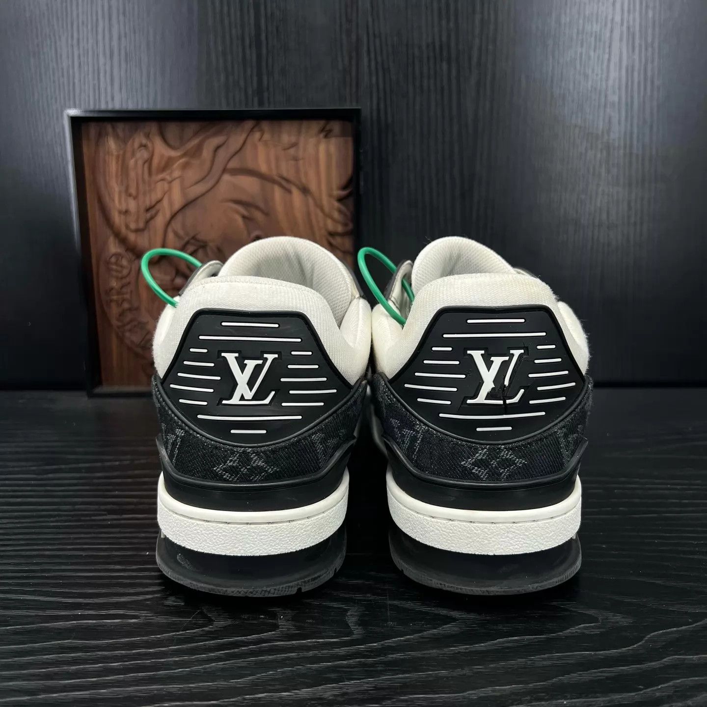 Louis Vuitton LV Trainer Black & White Denim US 8.5 / EU 42.5 Size US 9.5 / EU 42-43 - 6 Thumbnail