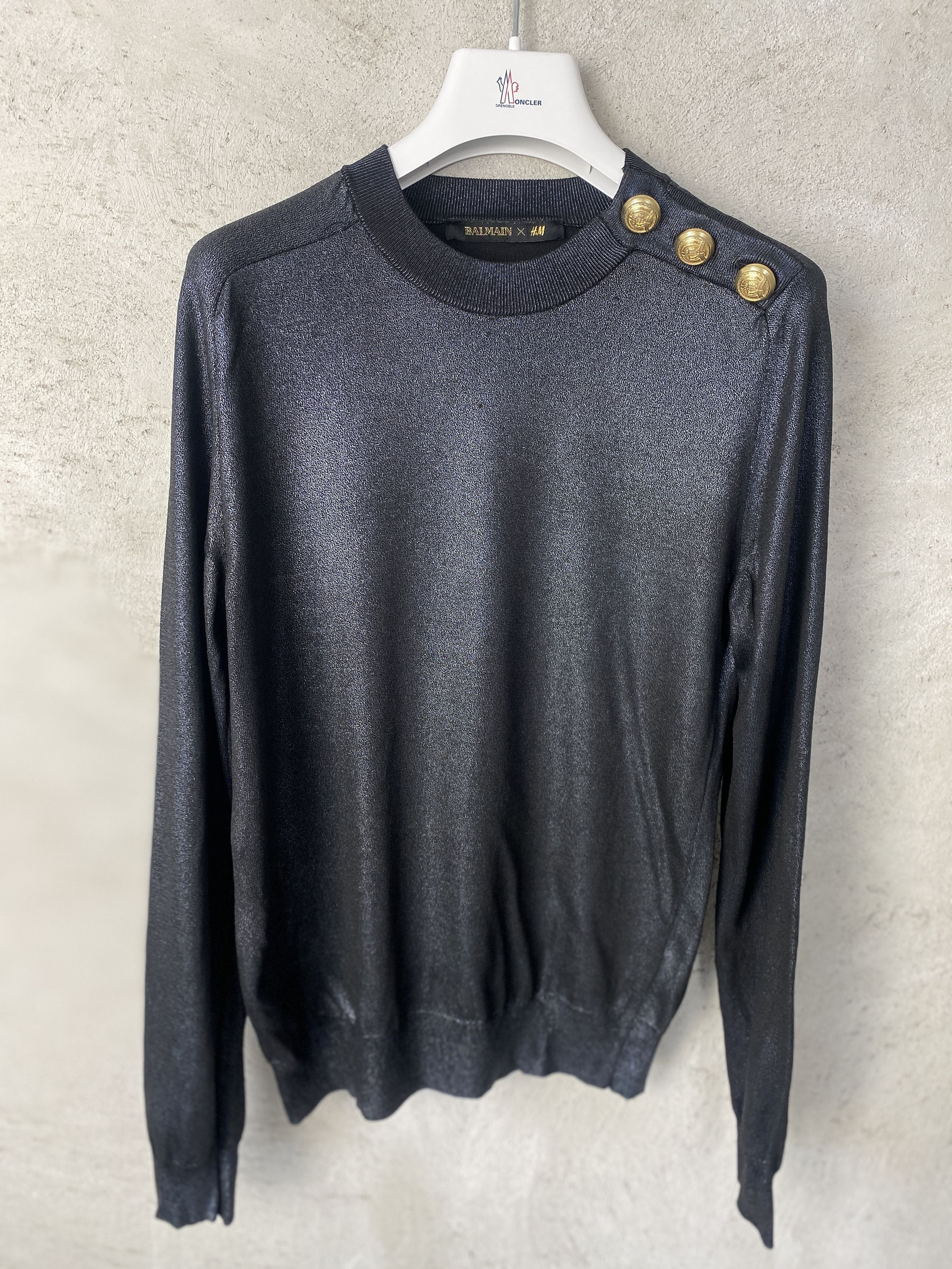 Balmain × H&M H&M x Balmain shimmering sweater knitwear Size S / US 4 / IT 40 - 1 Thumbnail
