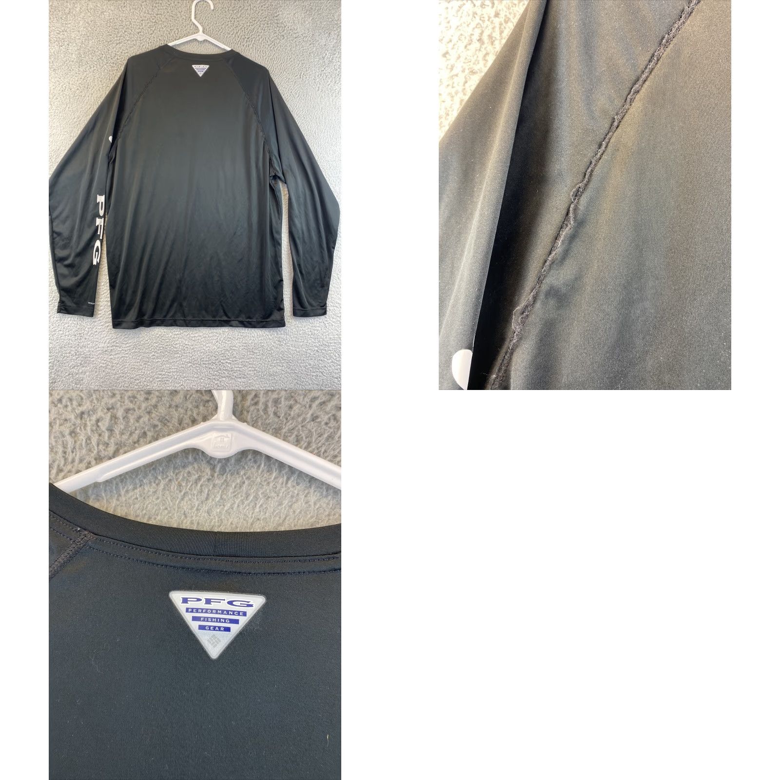 Vintage COLUMBIA Men's Azurad Long Sleeve Graphic T-Shirt XL Black Stretch Size US XL / EU 56 / 4 - 8 Thumbnail